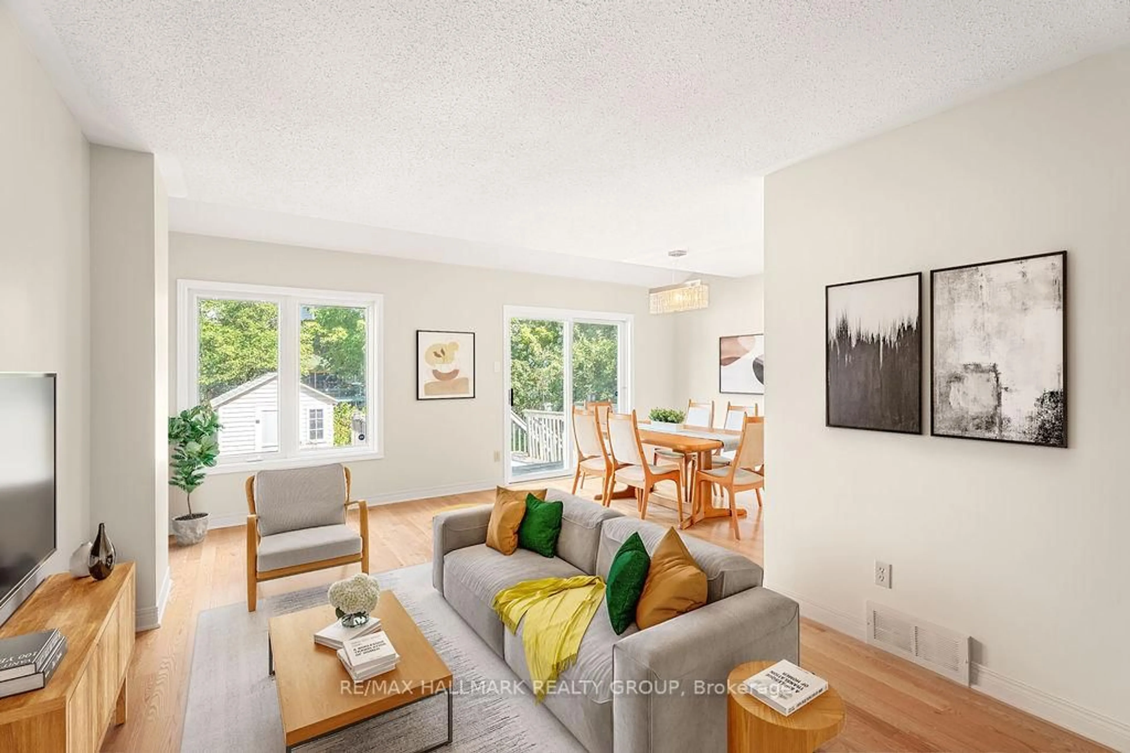 Living room with furniture, unknown for 199 Tartan Dr, Nepean Ontario K2J 3S3