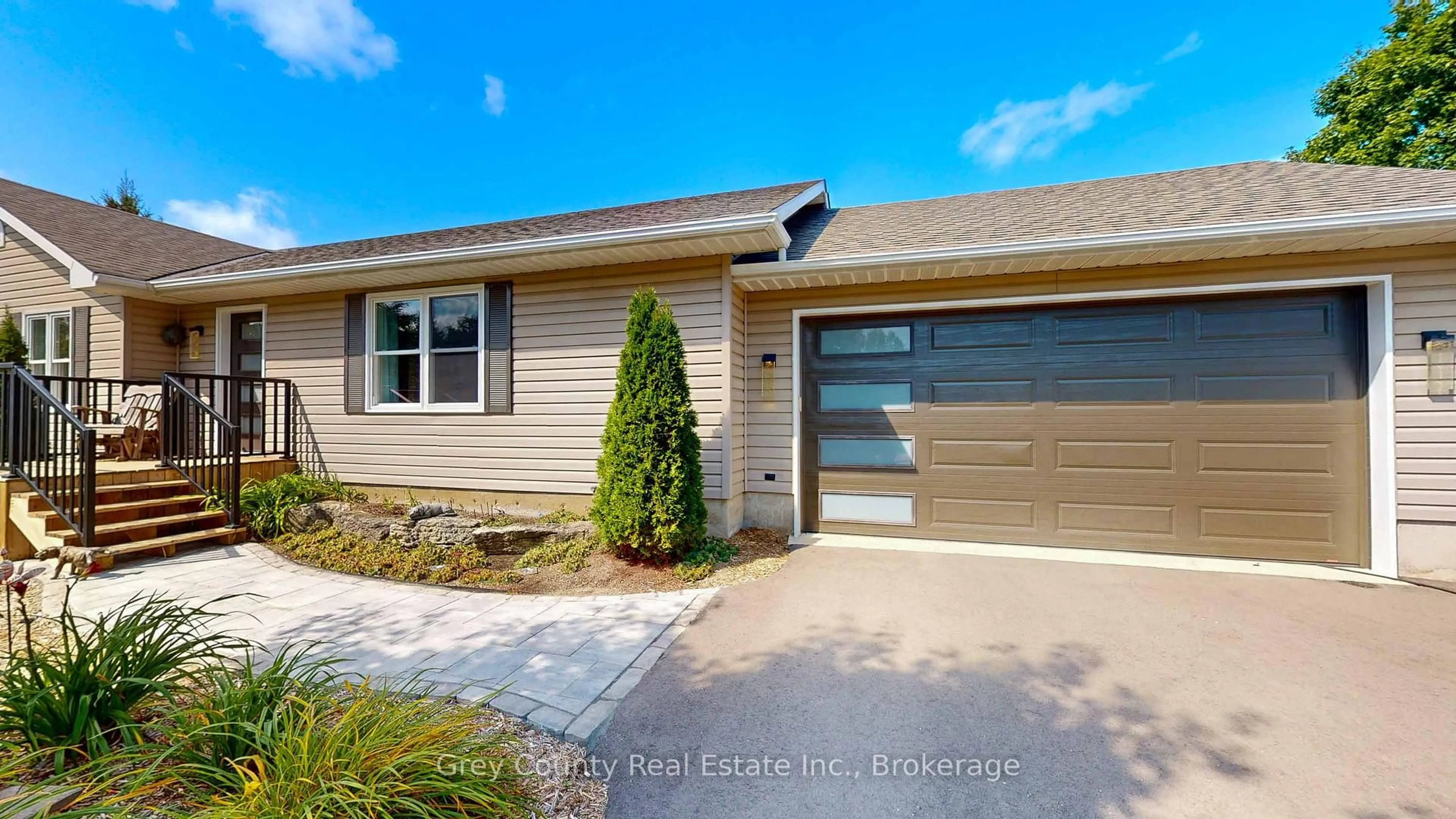 Home with vinyl exterior material, street for 428233 8th Concession A Concession, Grey Highlands Ontario N0C 1C0