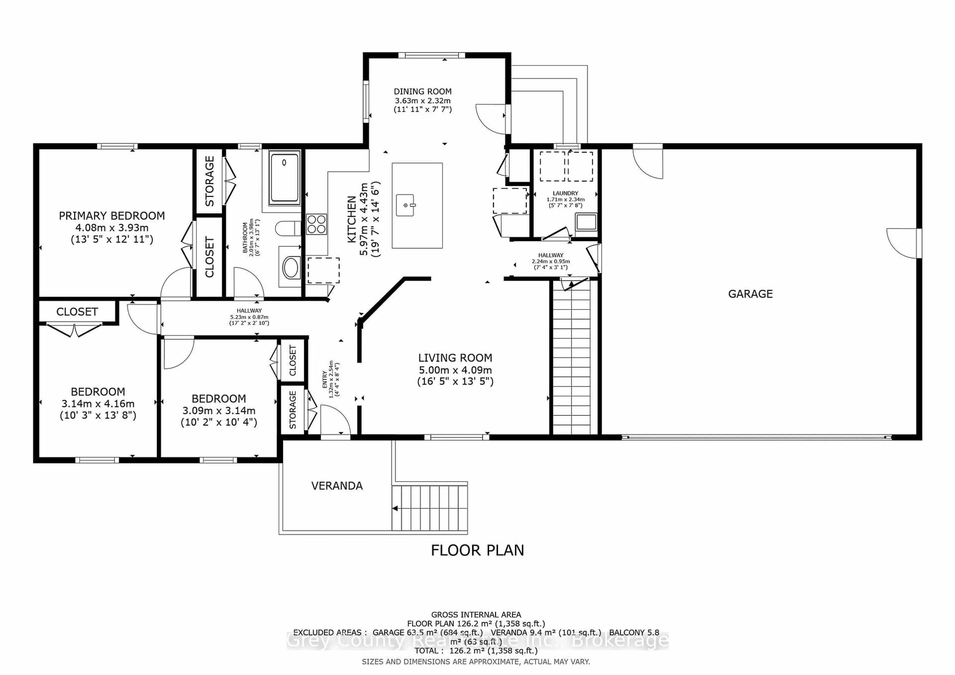 Floor plan for 428233 8th Concession A Concession, Grey Highlands Ontario N0C 1C0