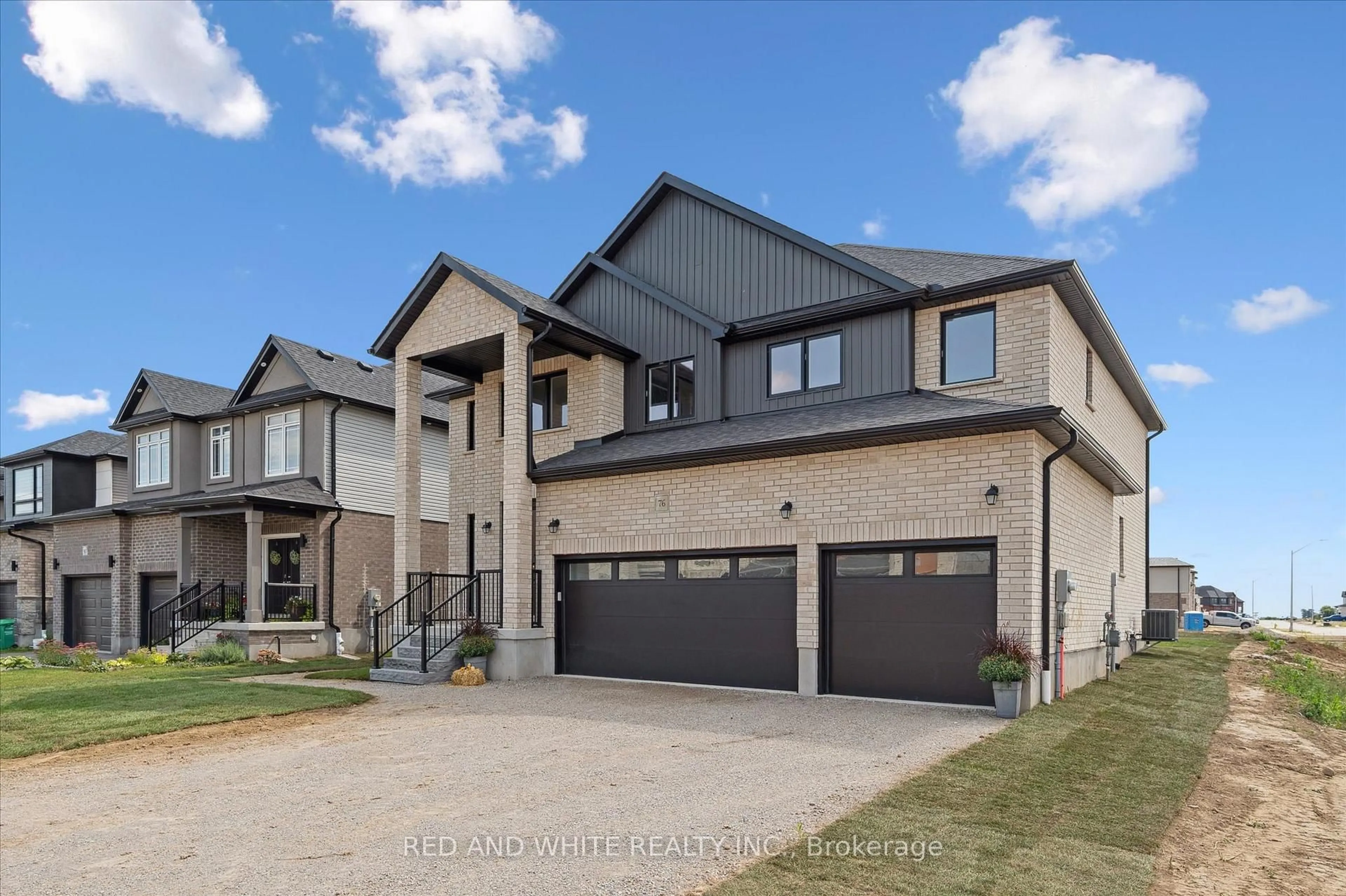 Home with brick exterior material, street for 76 Sass Cres, Brant Ontario N3L 0E9