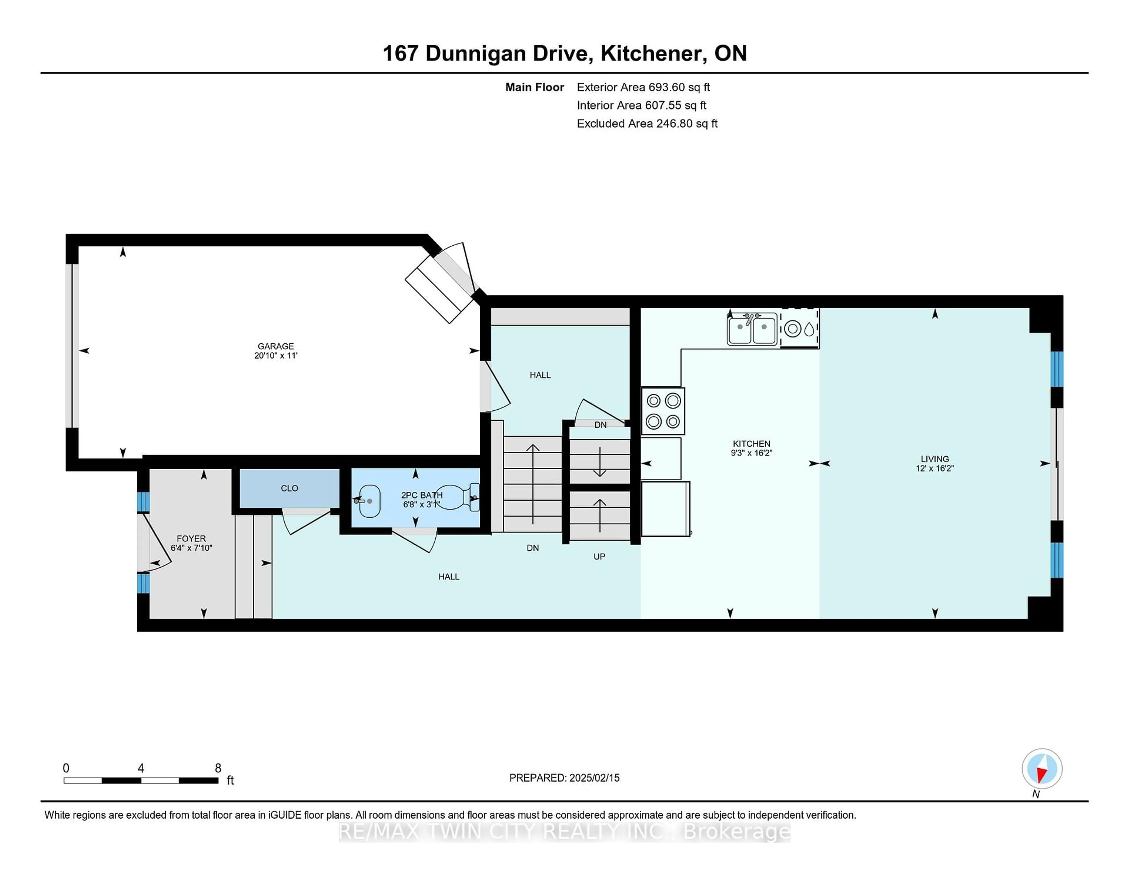 Floor plan for 163 Dunnigan Dr, Kitchener Ontario N2B 0B1