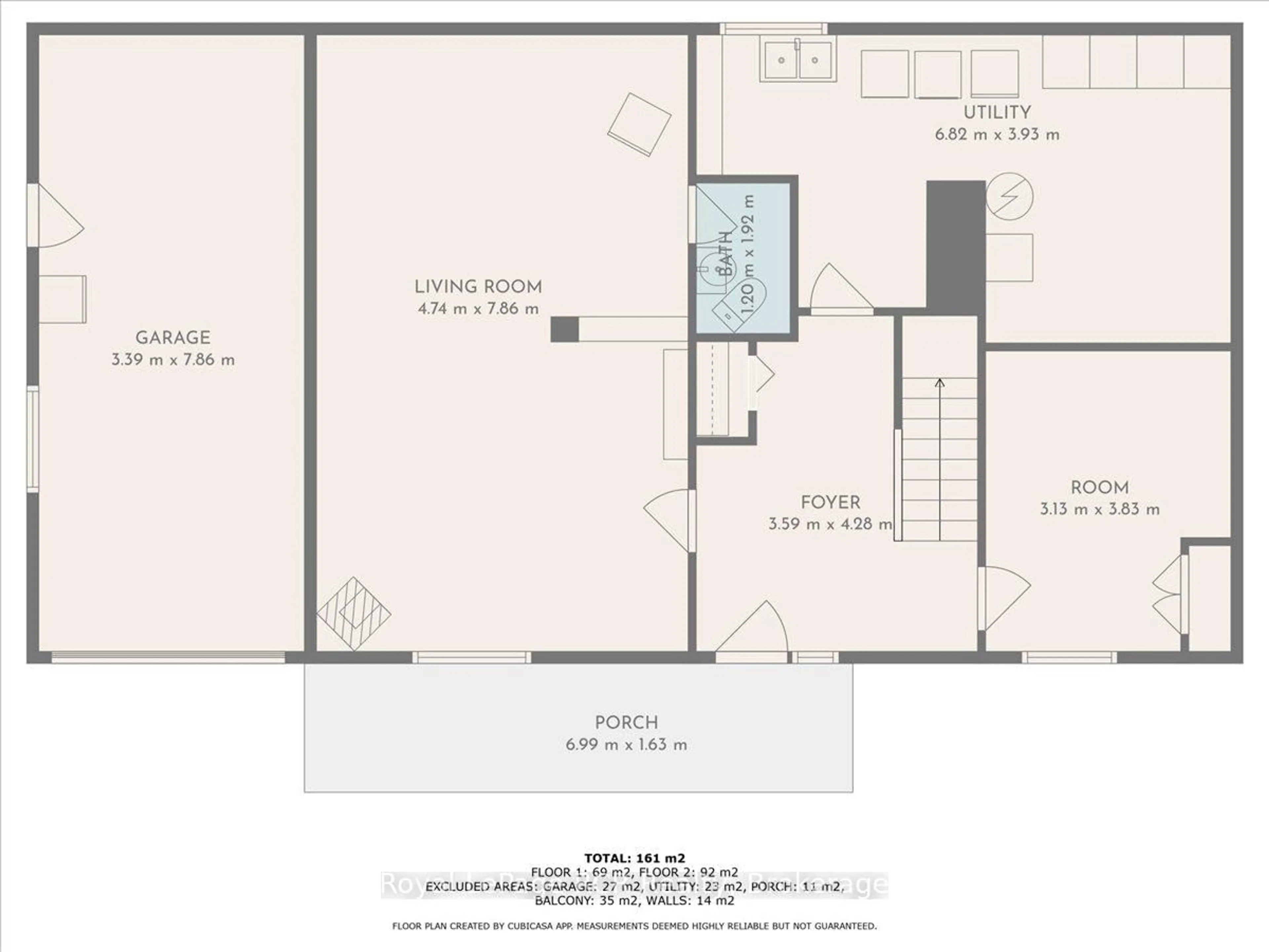 Floor plan for 543 19th Ave, Hanover Ontario N4N 3G4