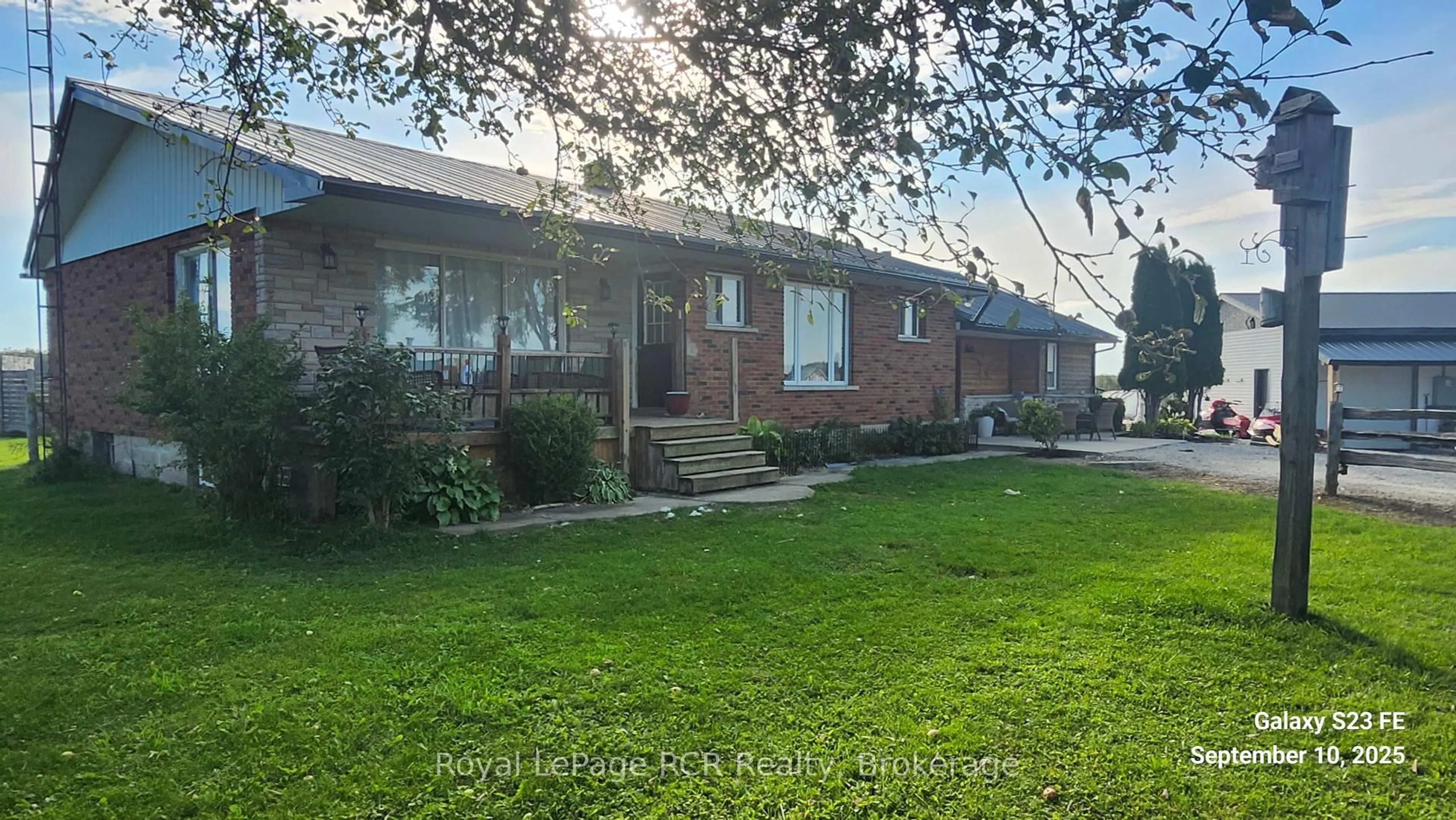 A pic from outside/outdoor area/front of a property/back of a property/a pic from drone, street for 494618 Grey Rd. 2, Grey Highlands Ontario N0C 1C0