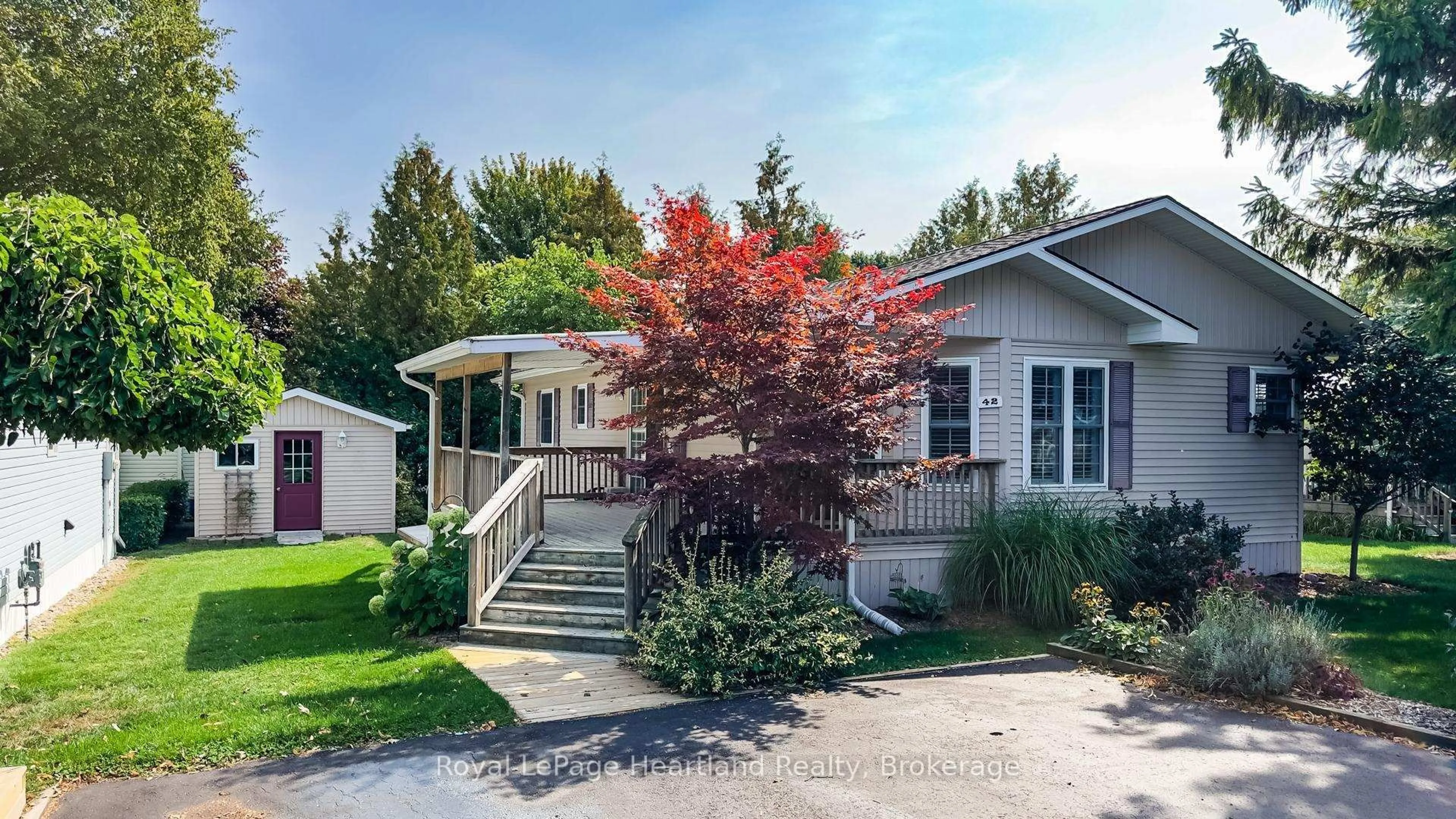 Home with vinyl exterior material, street for 42 IROQUOIS Lane, Ashfield-Colborne-Wawanosh Ontario N7A 3Y2