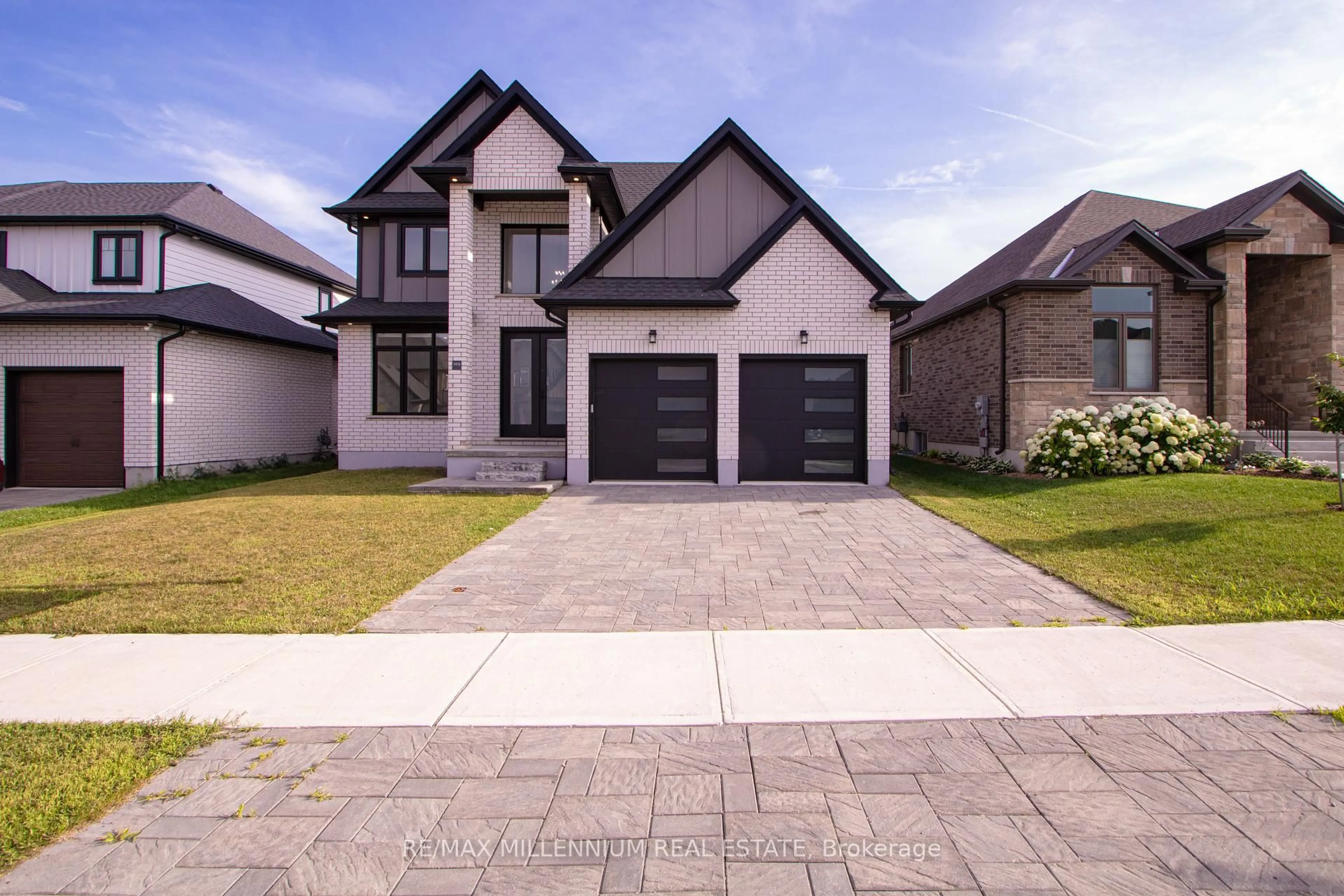 Home with brick exterior material, street for 195 Boardwalk Way, Thames Centre Ontario N0L 1G2