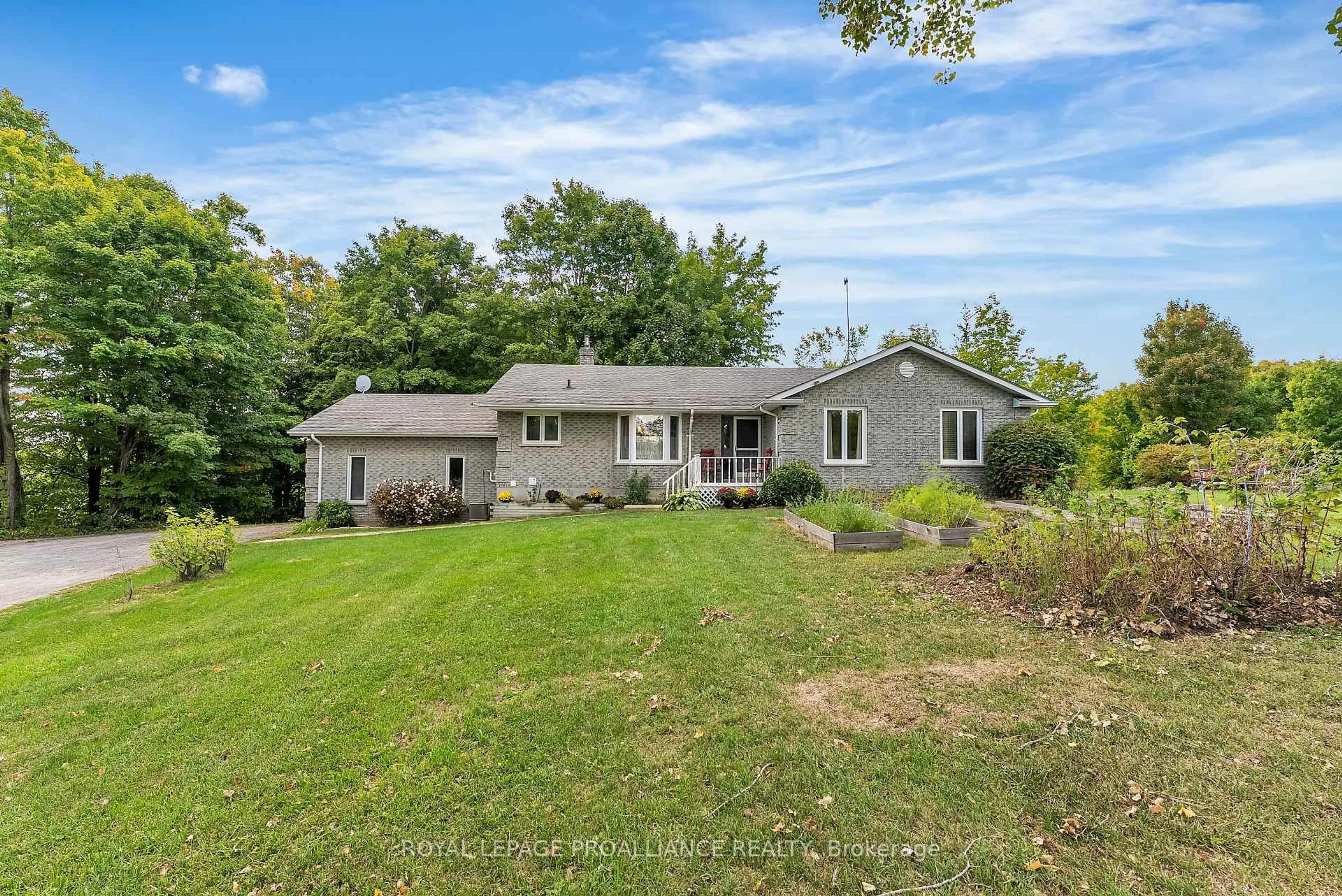 A pic from outside/outdoor area/front of a property/back of a property/a pic from drone, water/lake/river/ocean view for 1091 Phillipston Rd, Belleville Ontario K0K 2Y0
