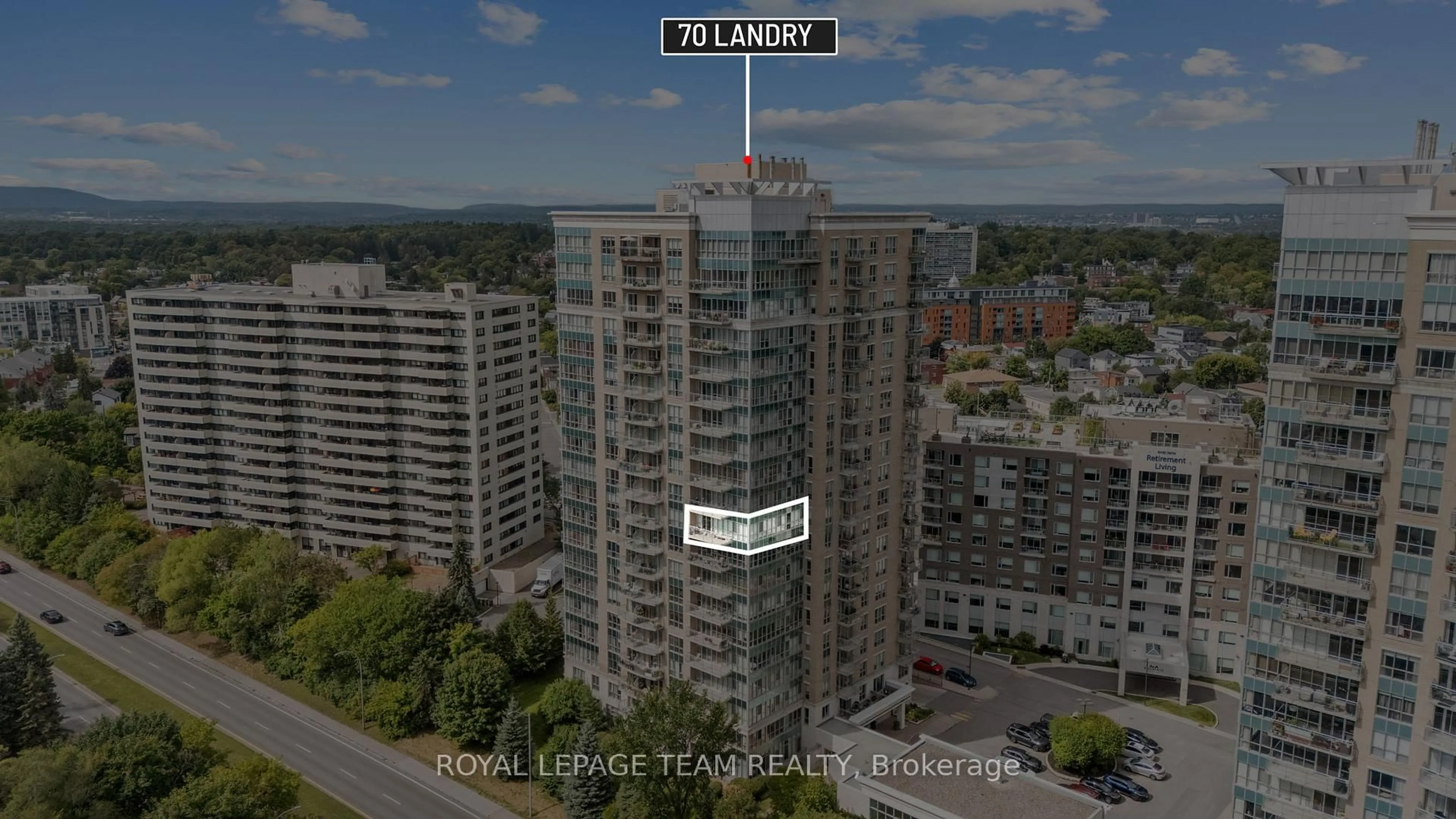 A pic from outside/outdoor area/front of a property/back of a property/a pic from drone, city buildings view from balcony for 70 Landry St #1002, Ottawa Ontario K1L 0A8