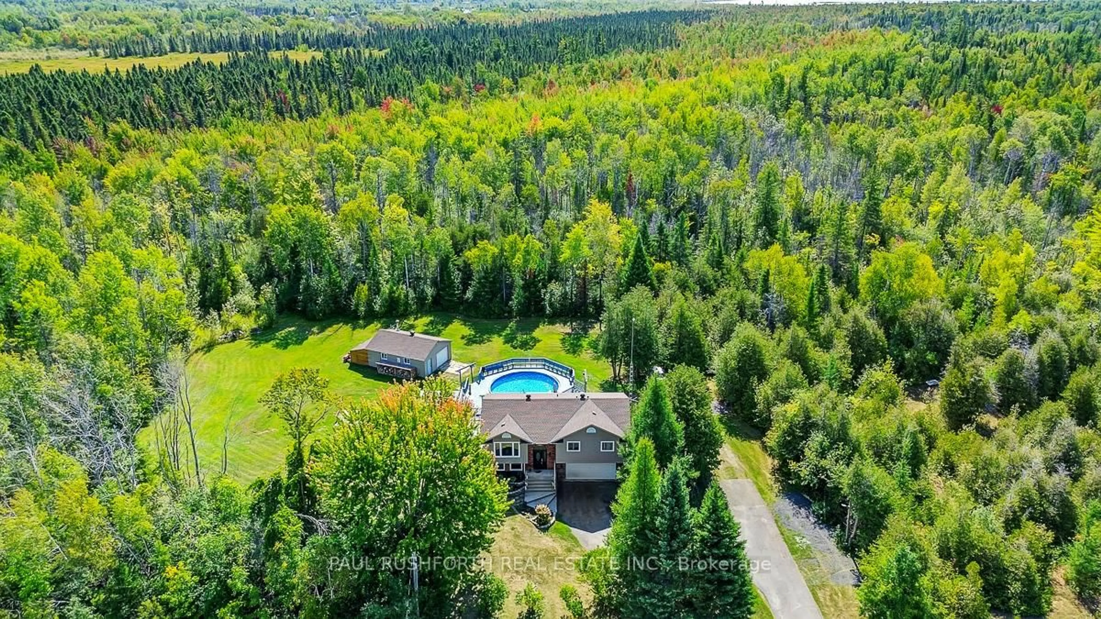 A pic from outside/outdoor area/front of a property/back of a property/a pic from drone, forest/trees view for 242 County 41 Rd, Merrickville-Wolford Ontario K0G 1N0