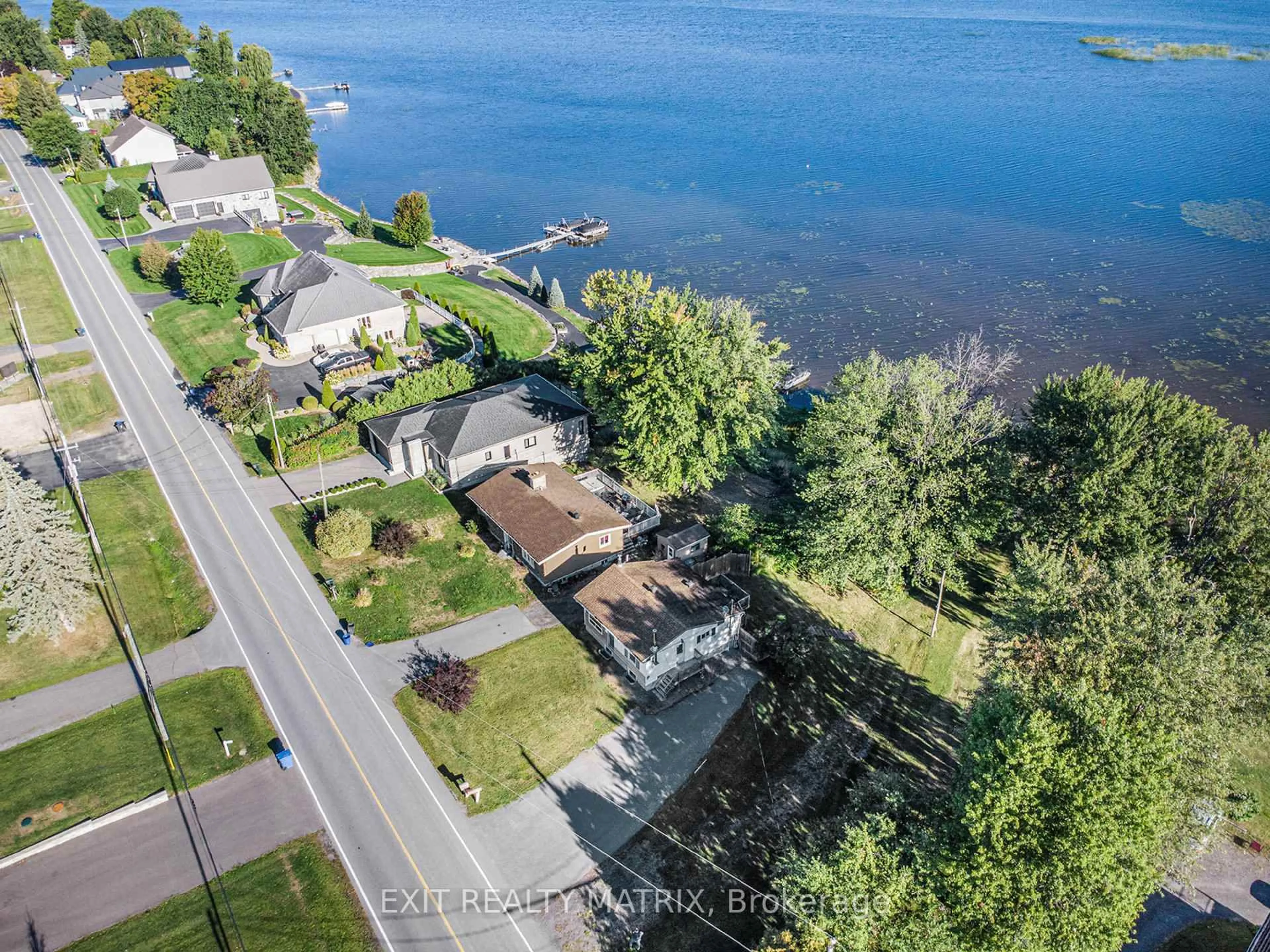 A pic from outside/outdoor area/front of a property/back of a property/a pic from drone, water/lake/river/ocean view for 2877 Principale St, Alfred and Plantagenet Ontario K0A 3K0