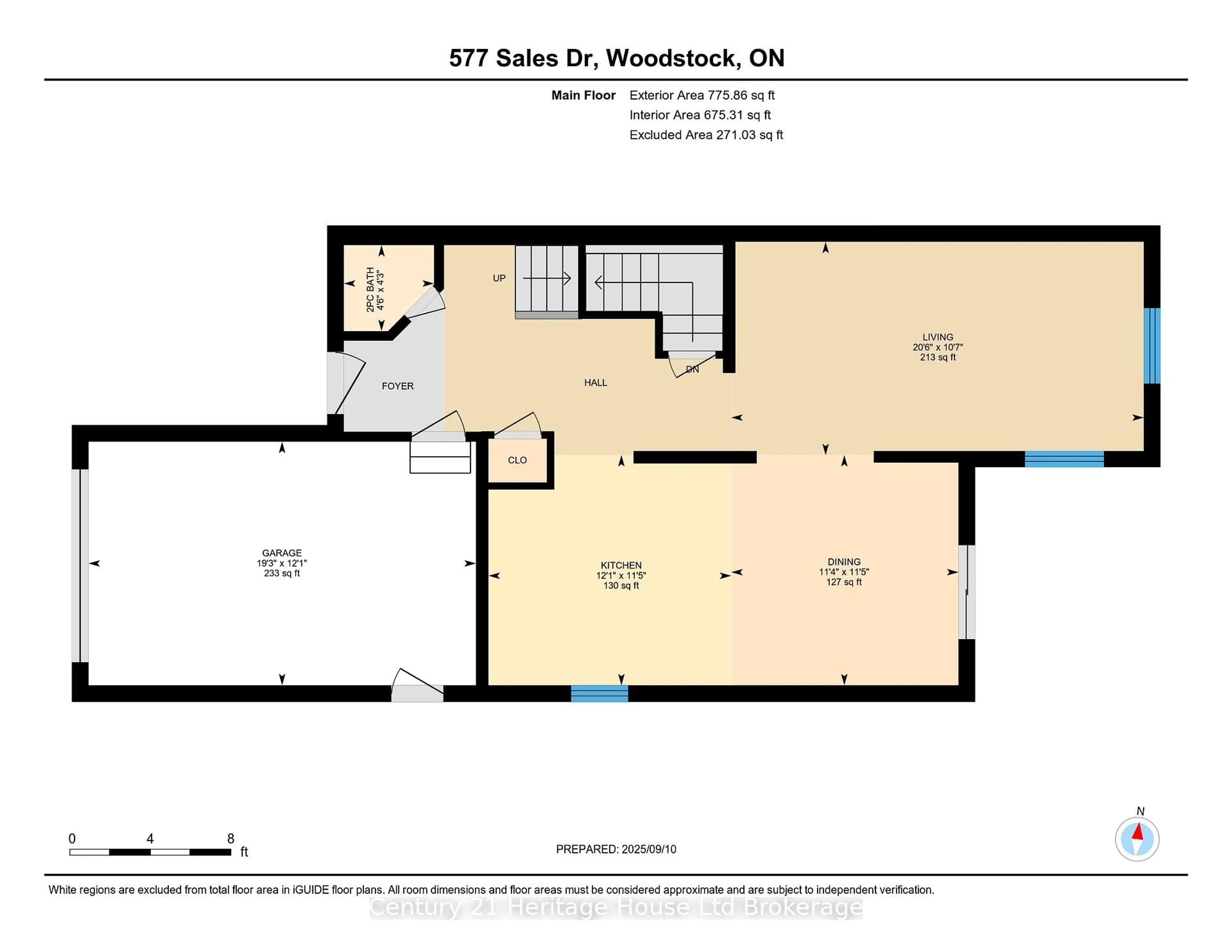 Floor plan for 577 Sales Dr, Woodstock Ontario N4S 9A1