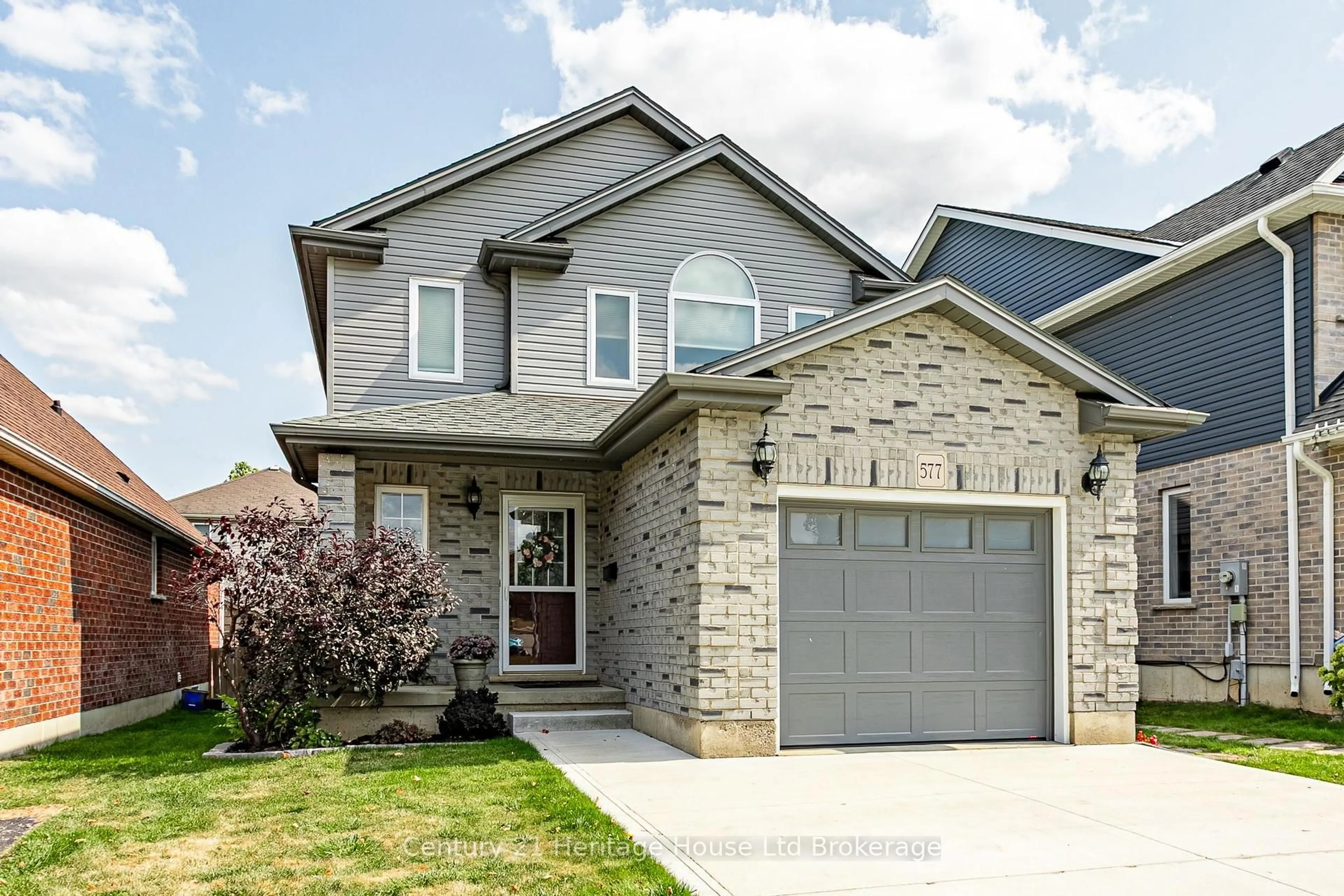 Home with brick exterior material, street for 577 Sales Dr, Woodstock Ontario N4S 9A1