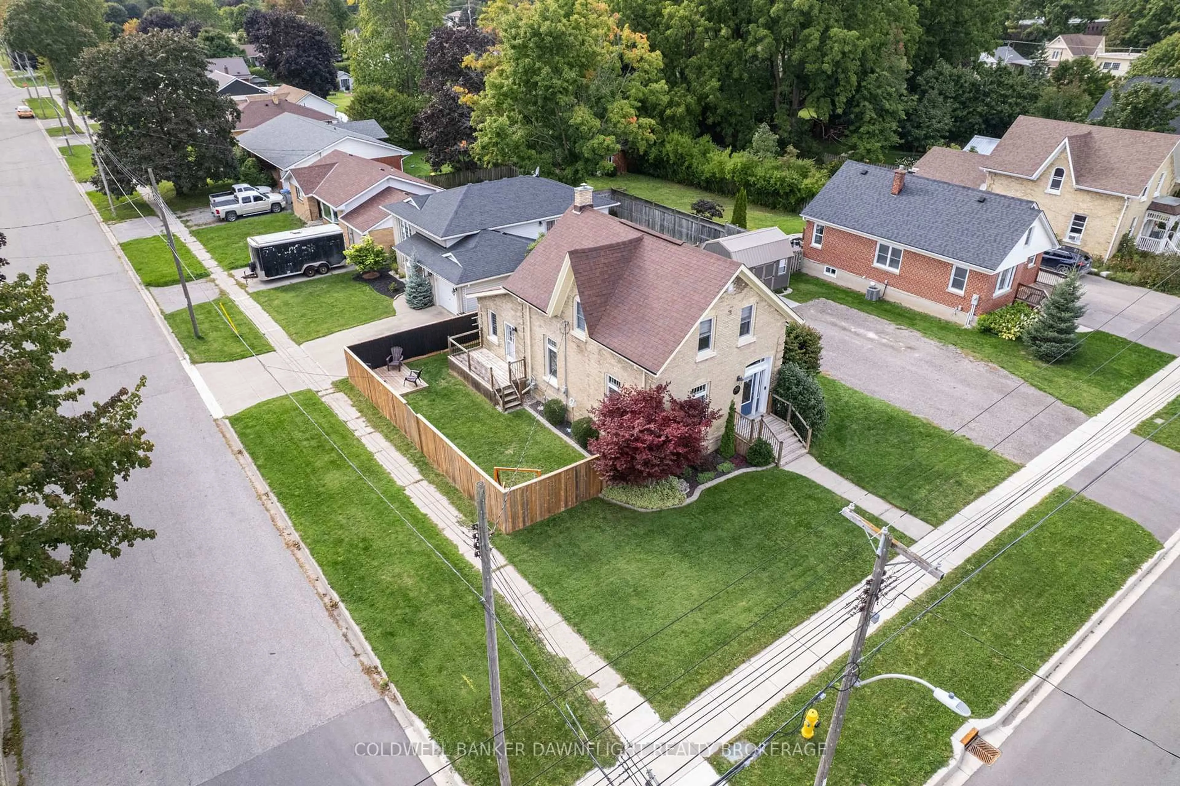 A pic from outside/outdoor area/front of a property/back of a property/a pic from drone, street for 383 William St, South Huron Ontario N0M 1S2