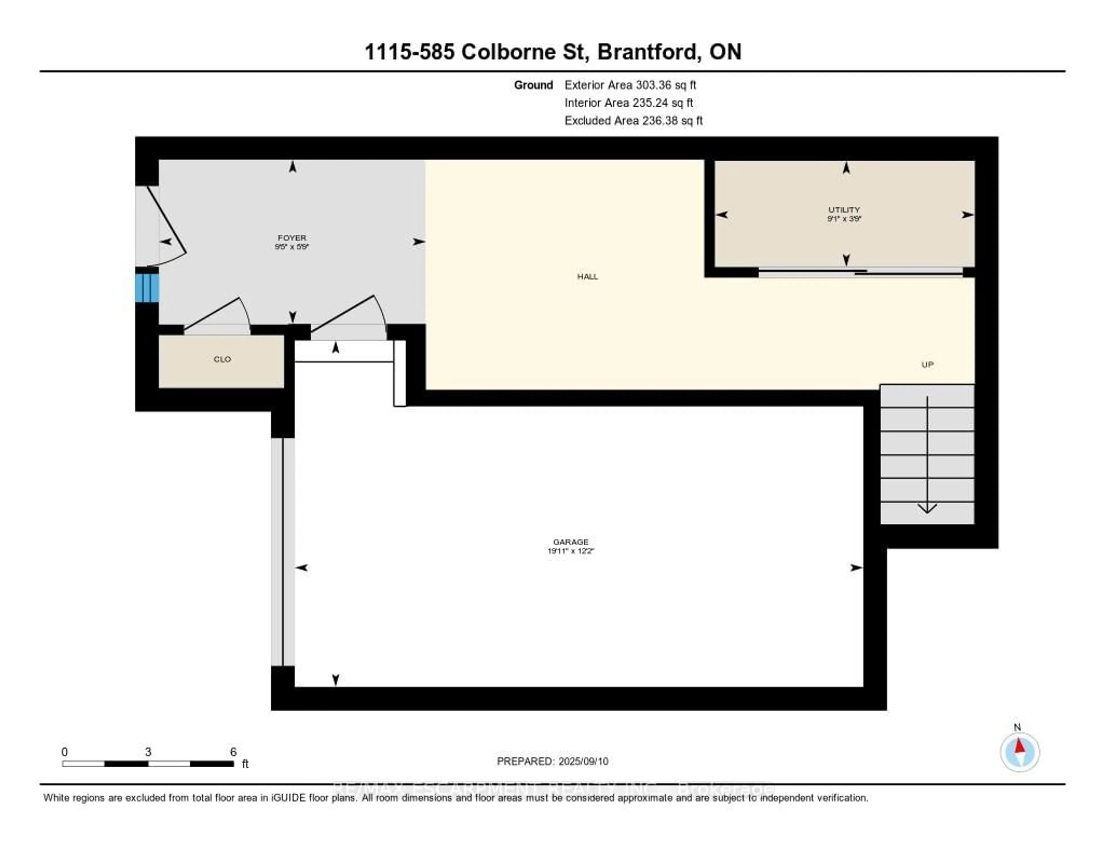 Floor plan for 585 Colborne St #1115, Brantford Ontario N3S 0K4