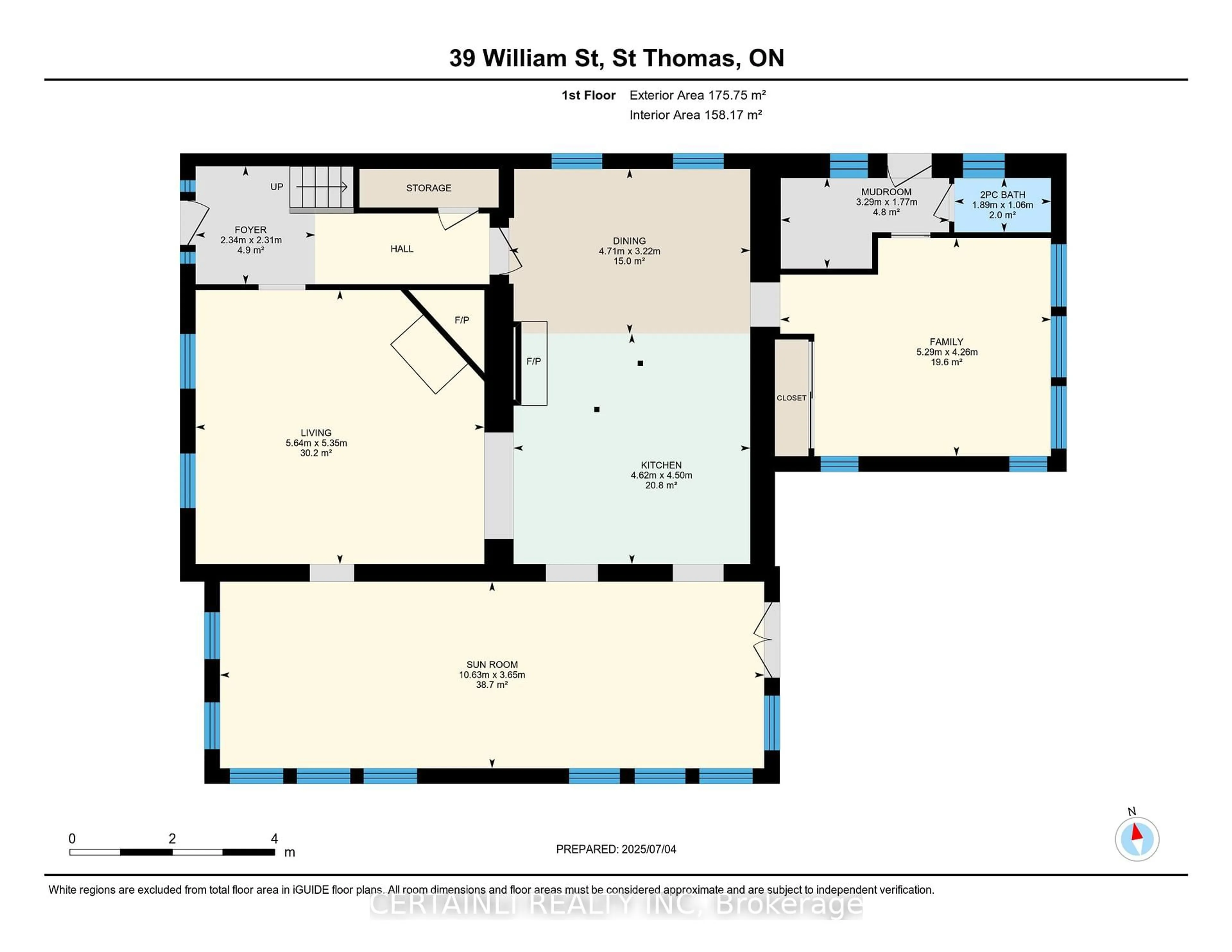 Floor plan for 39 William St, St. Thomas Ontario N5R 3H1