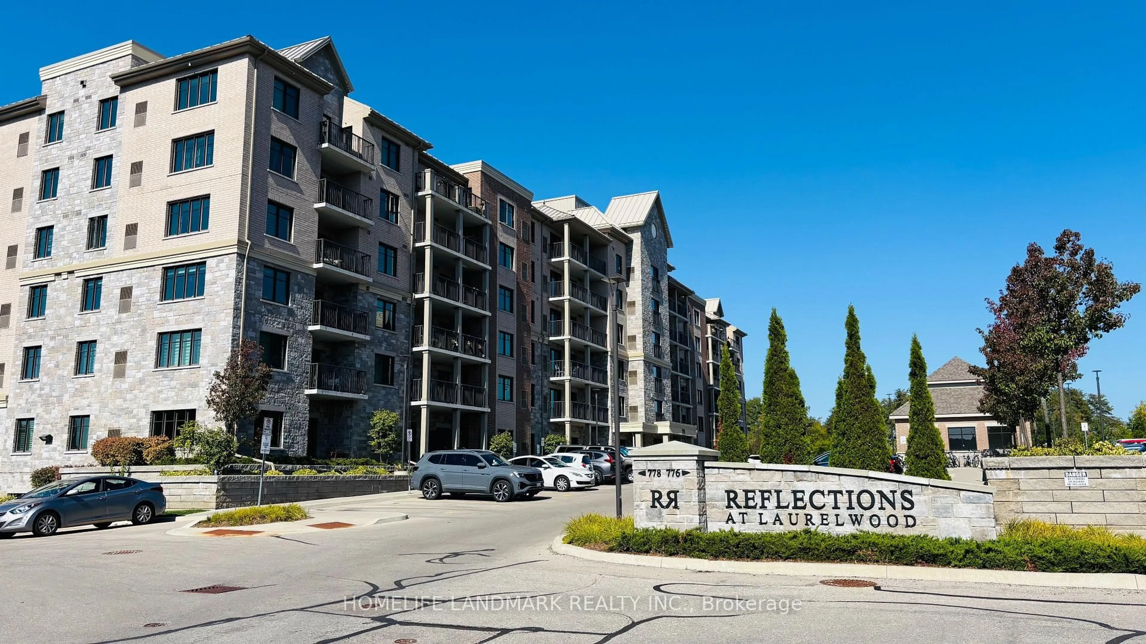 A pic from outside/outdoor area/front of a property/back of a property/a pic from drone, street for 778 Laurelwood Dr #410, Waterloo Ontario N2V 0G3