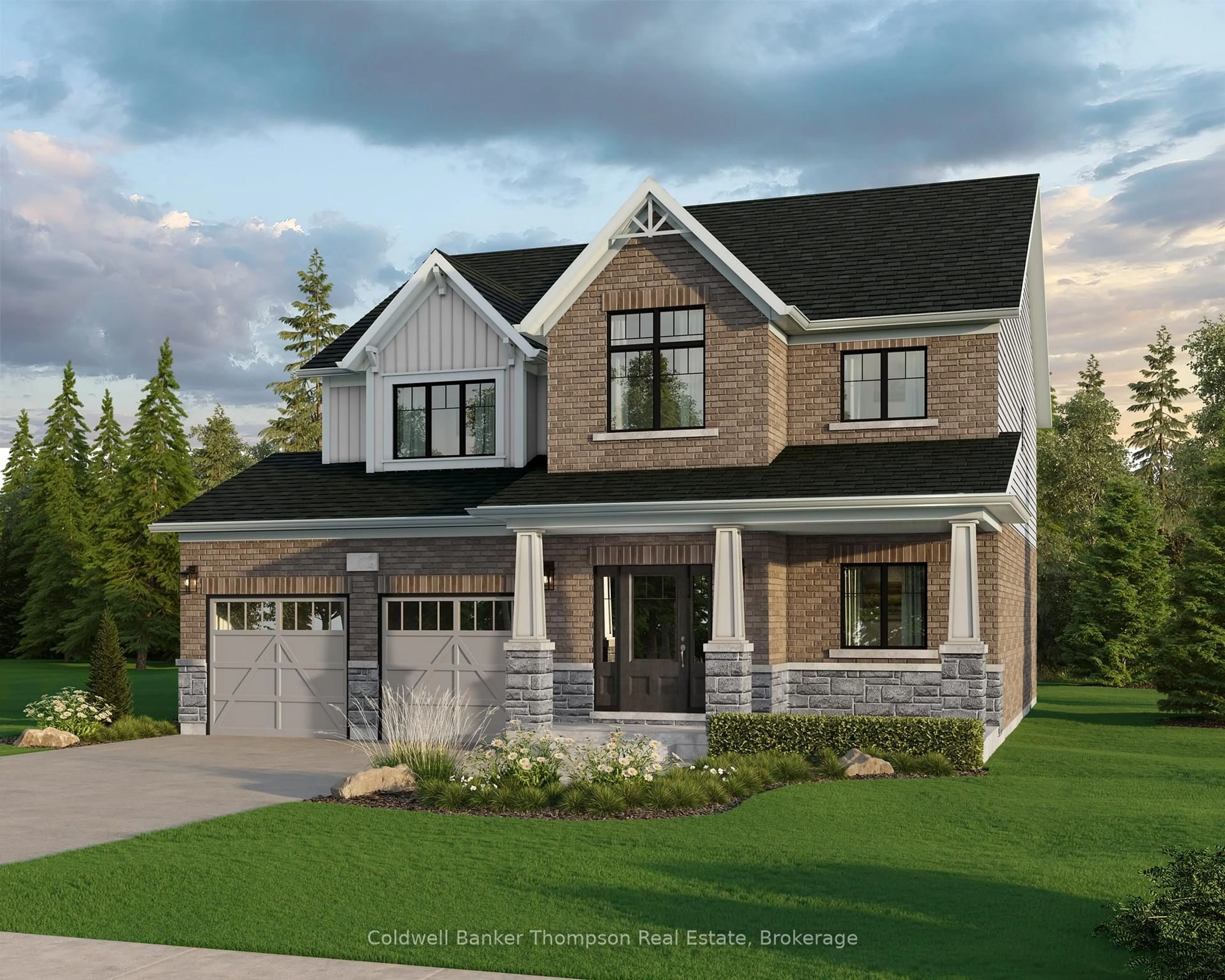 Home with brick exterior material, street for 3 Green Dr, Huntsville Ontario P1H 0K7