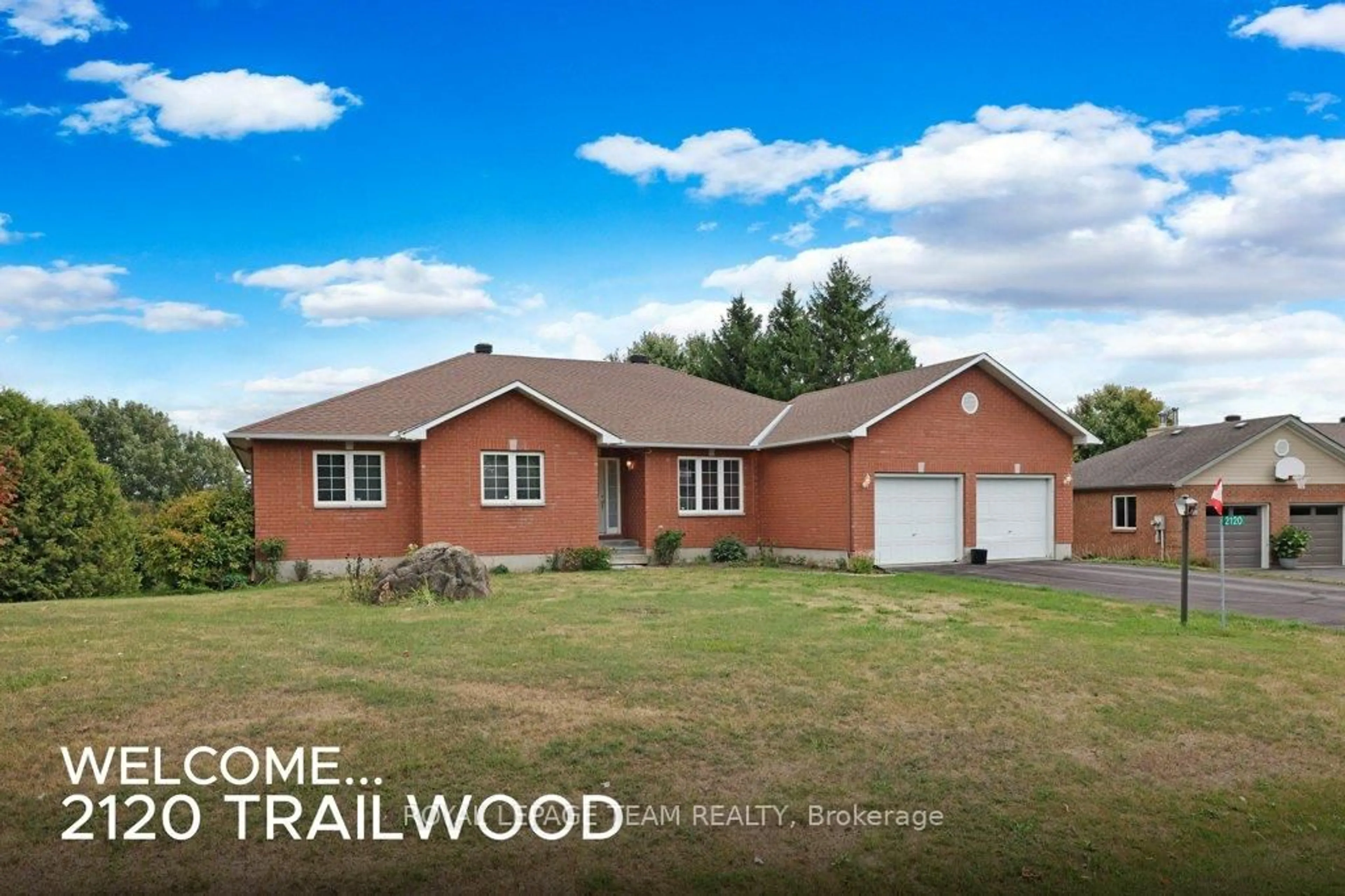 A pic from outside/outdoor area/front of a property/back of a property/a pic from drone, street for 2120 Trailwood Dr, North Gower Ontario K0A 2T0