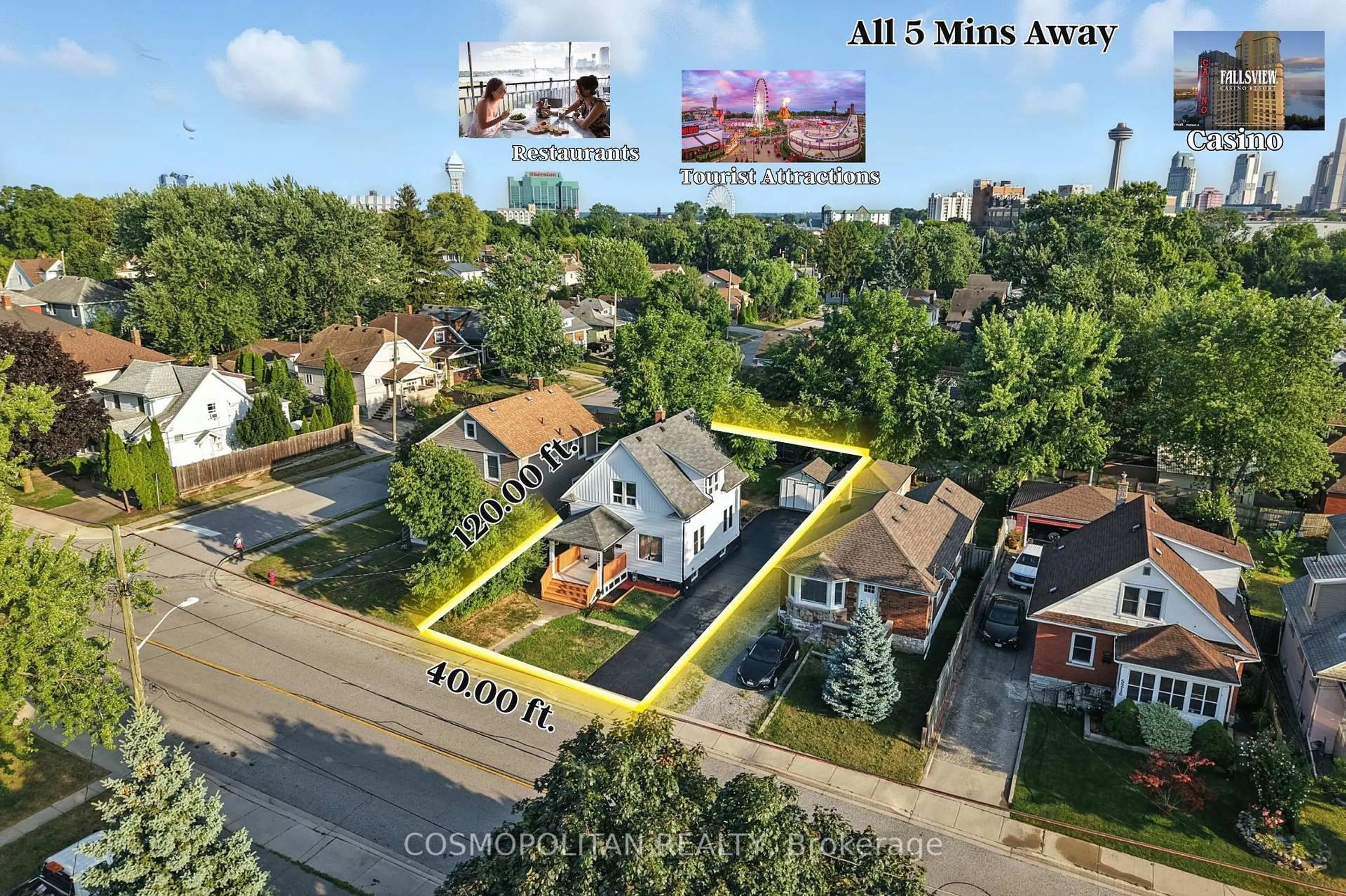 A pic from outside/outdoor area/front of a property/back of a property/a pic from drone, street for 5200 Mcrae St, Niagara Falls Ontario L2E 1P8