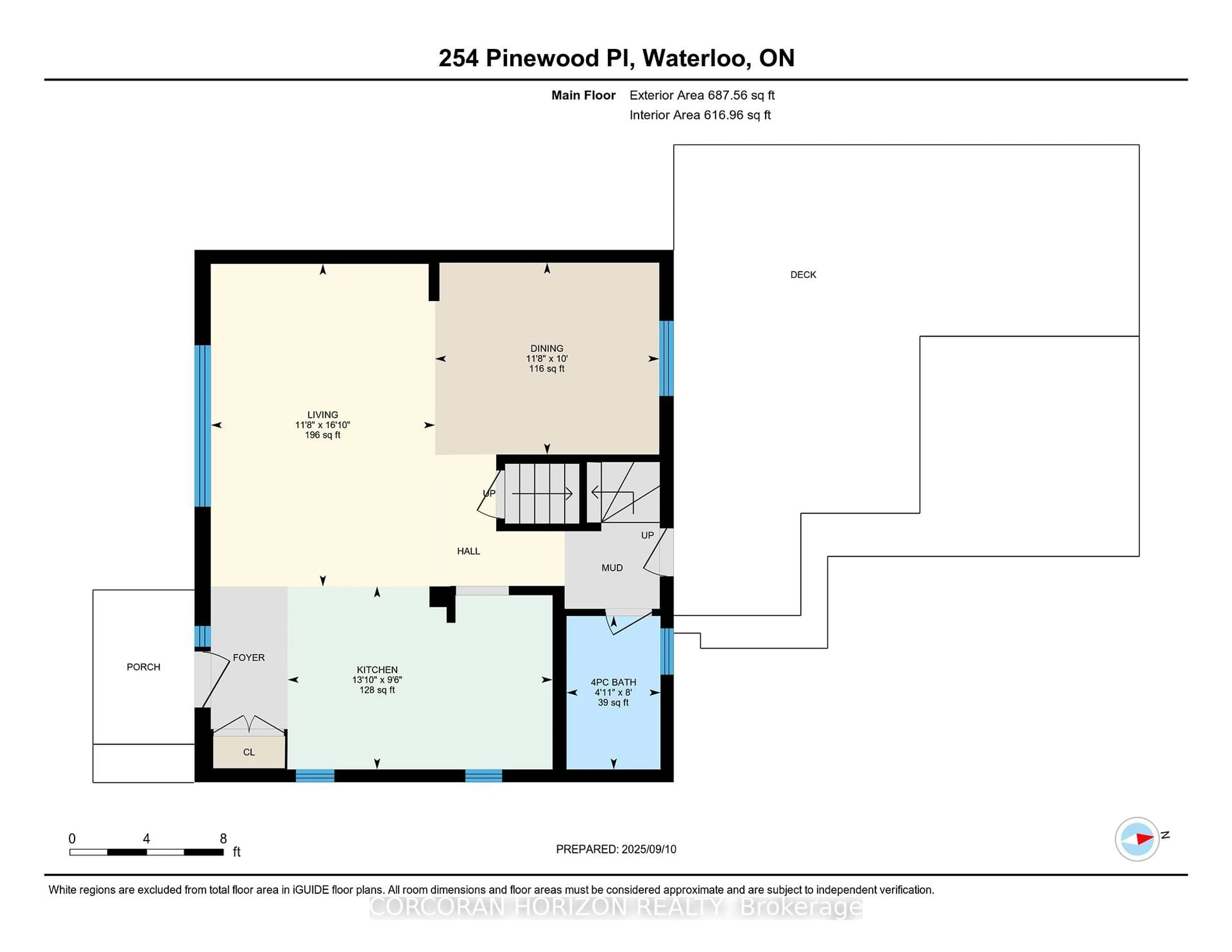 Floor plan for 254 Pinewood Pl, Waterloo Ontario N2J 1B4
