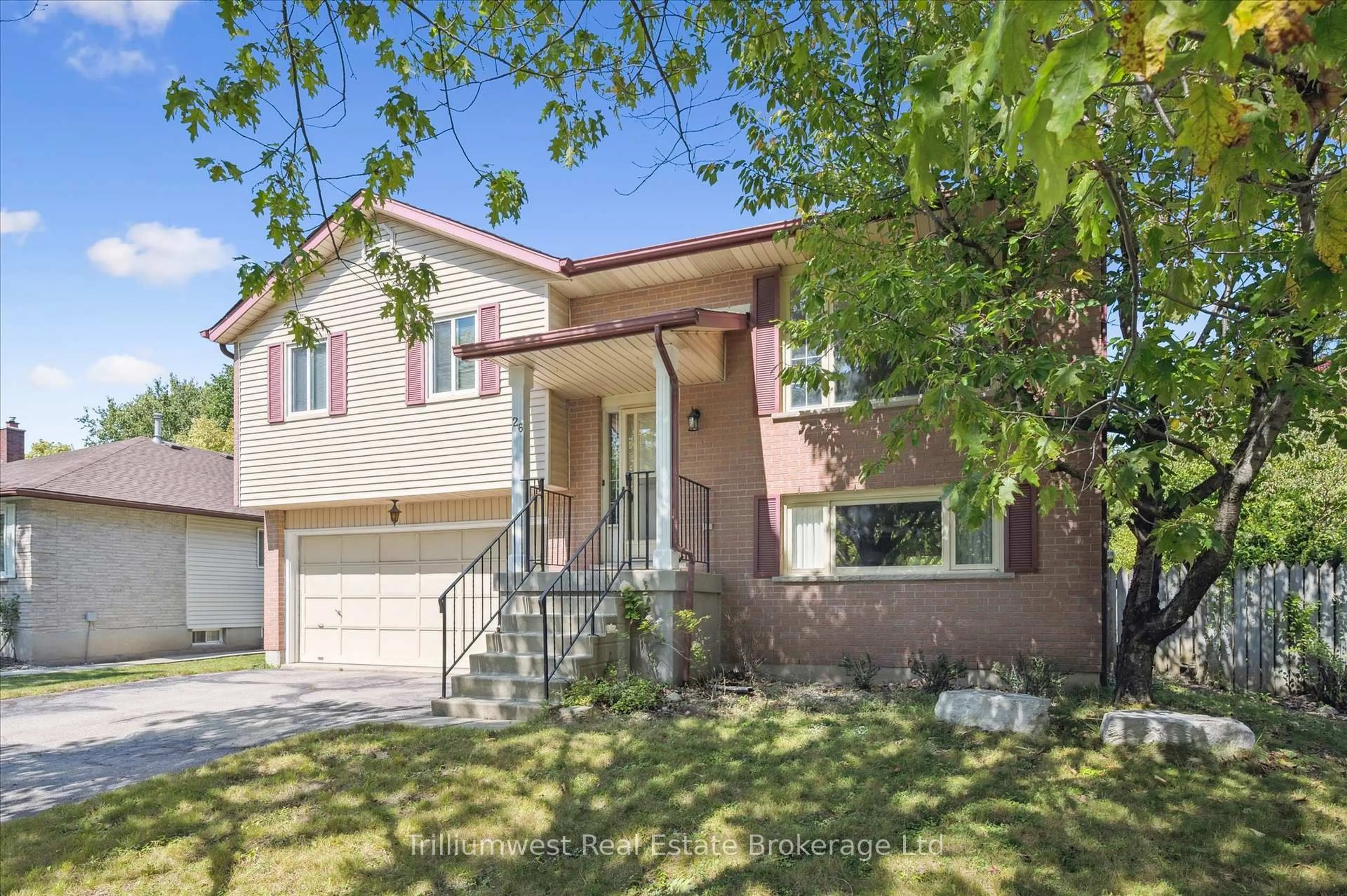 Home with brick exterior material, street for 26 Brazolot Dr, Guelph Ontario N1G 4K8