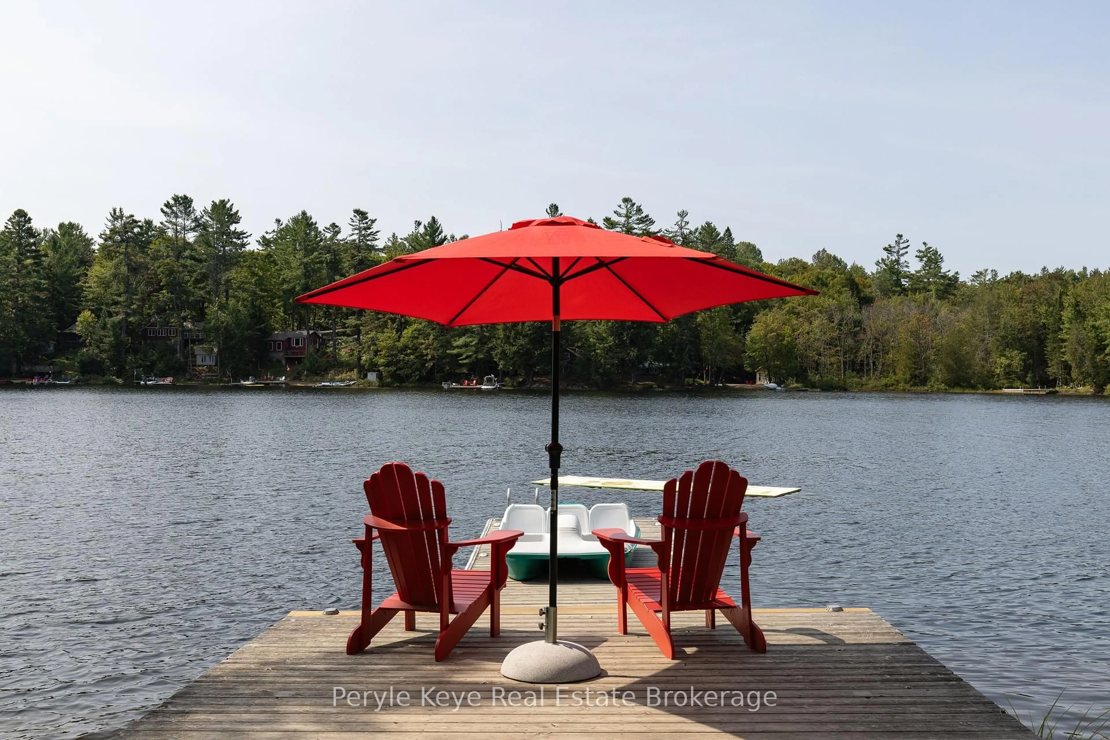 Patio, water/lake/river/ocean view for 1025 & 1027 Big Island Rd, Bracebridge Ontario P1L 1X1