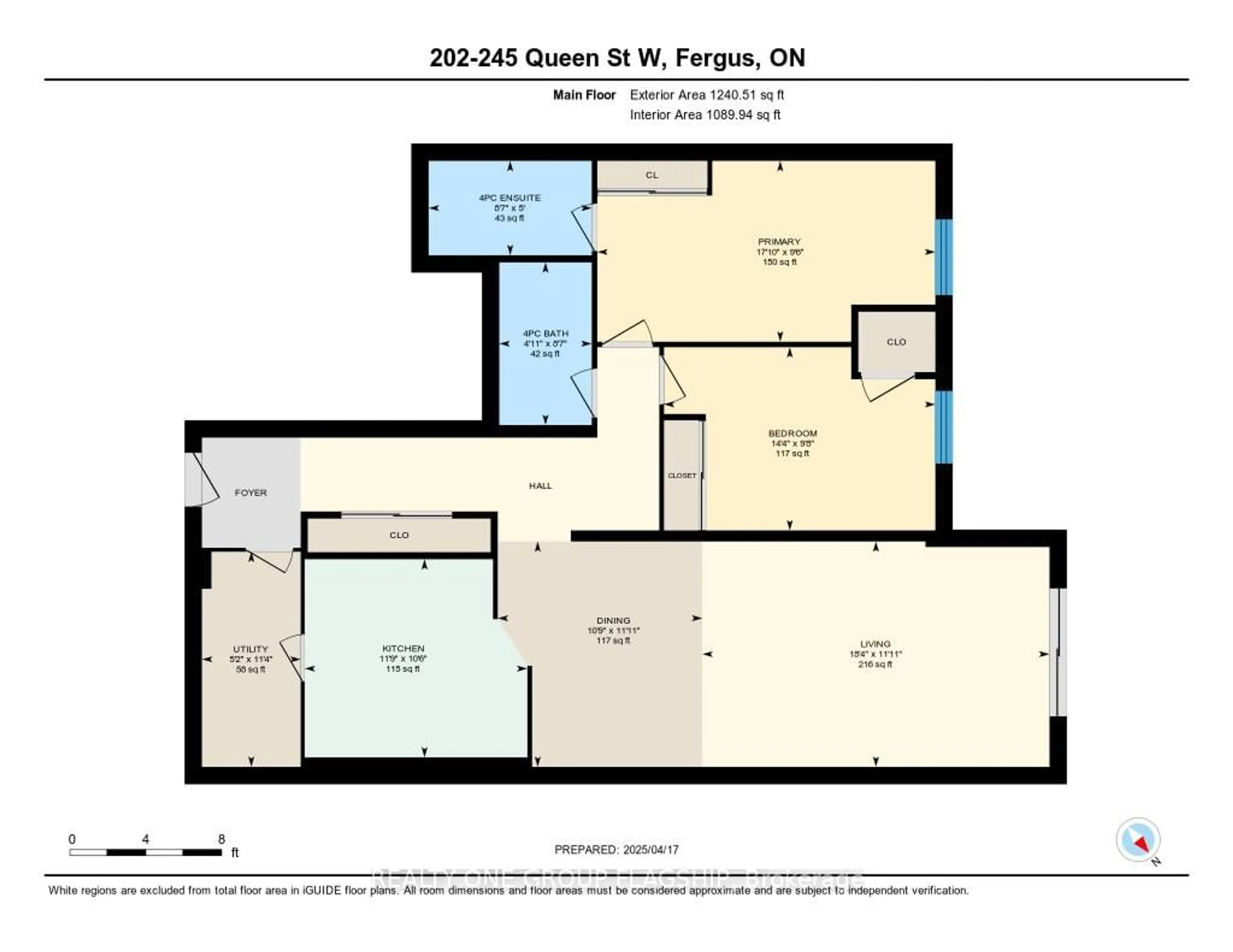 Floor plan for 245 queen St #202, Centre Wellington Ontario N1M 3R6