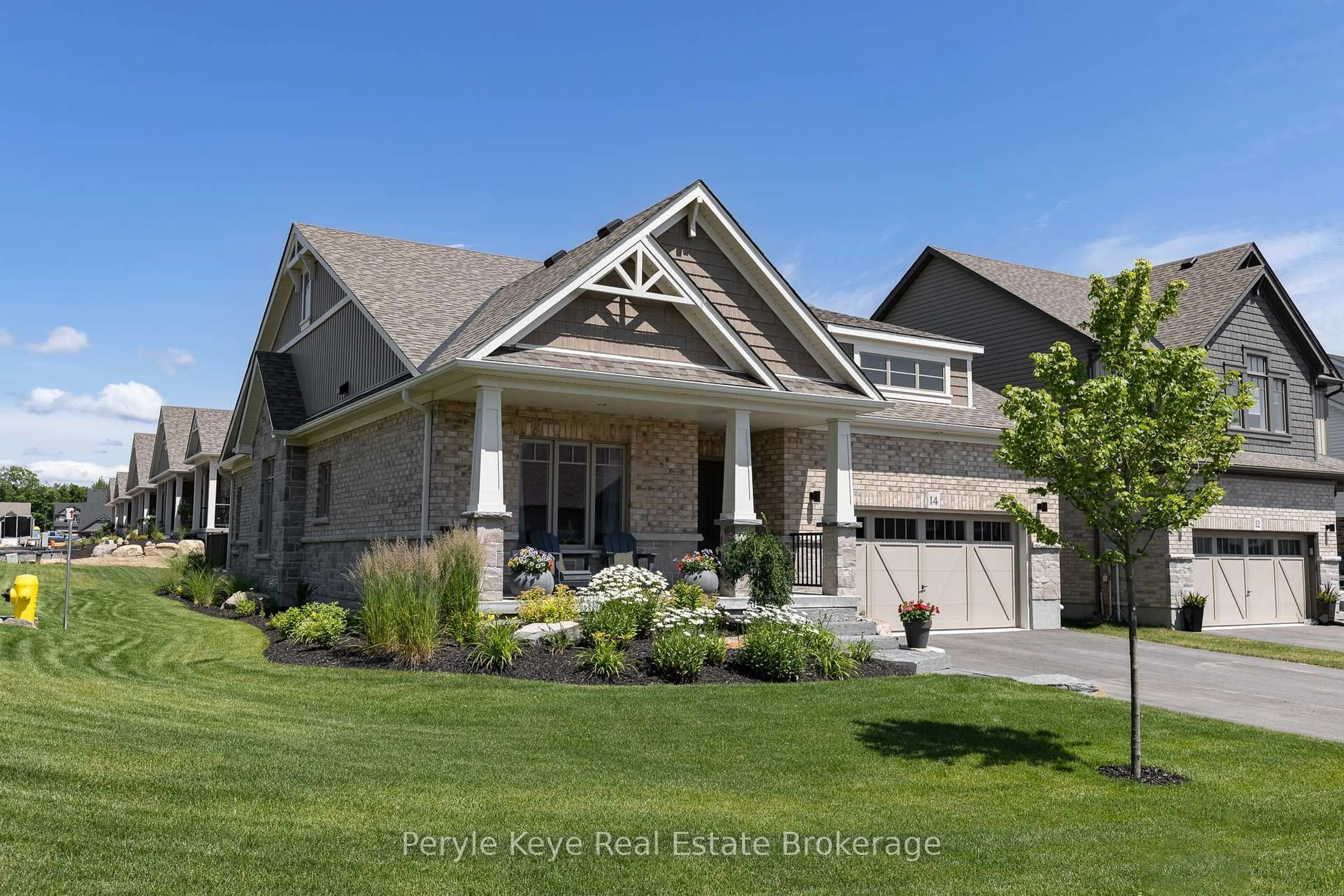 Home with brick exterior material, street for 14 Charles Morley Blvd, Huntsville Ontario P1H 0G5