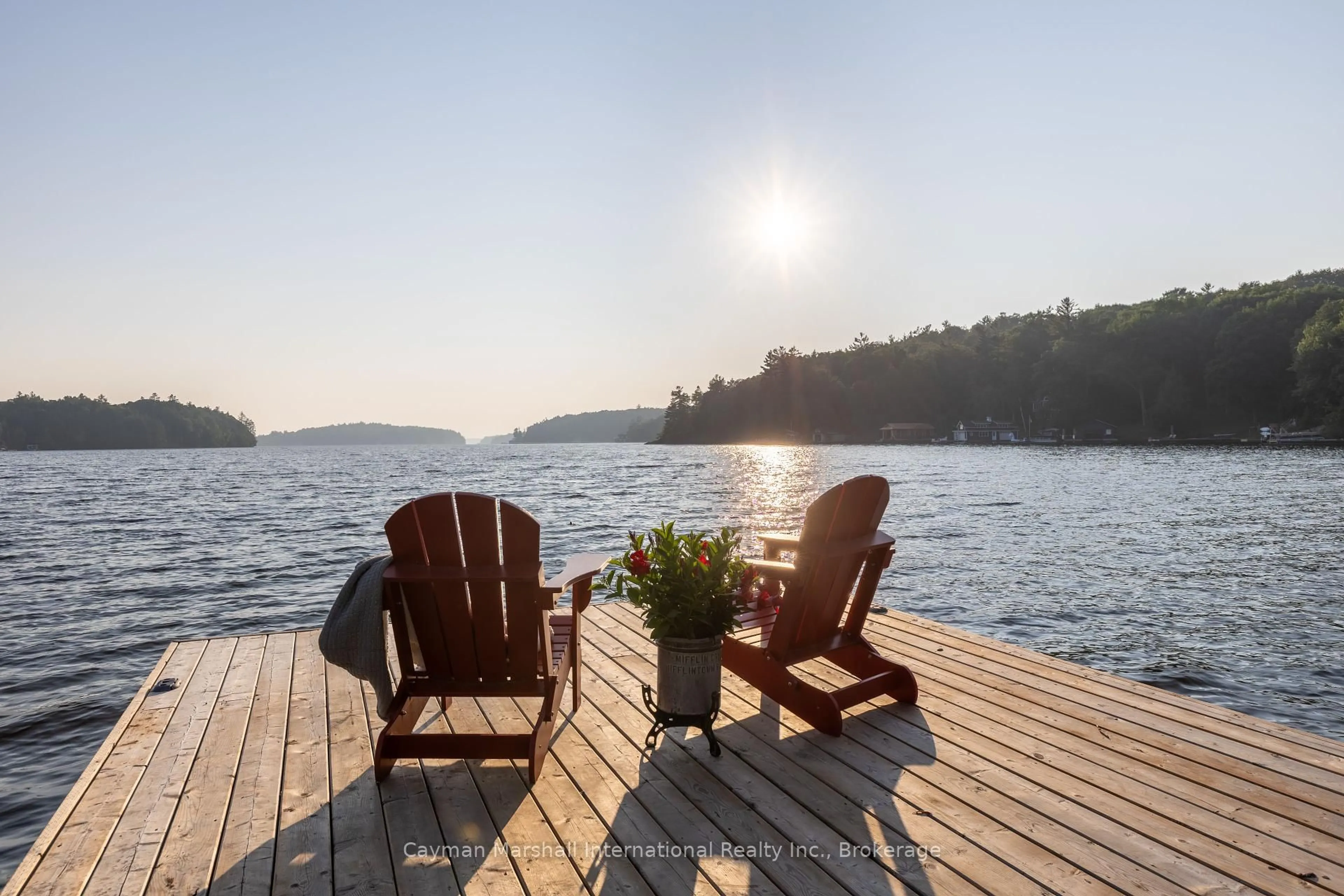Patio, water/lake/river/ocean view for 1509 Muskoka Road 118 Rd, Muskoka Lakes Ontario P1L 1W8