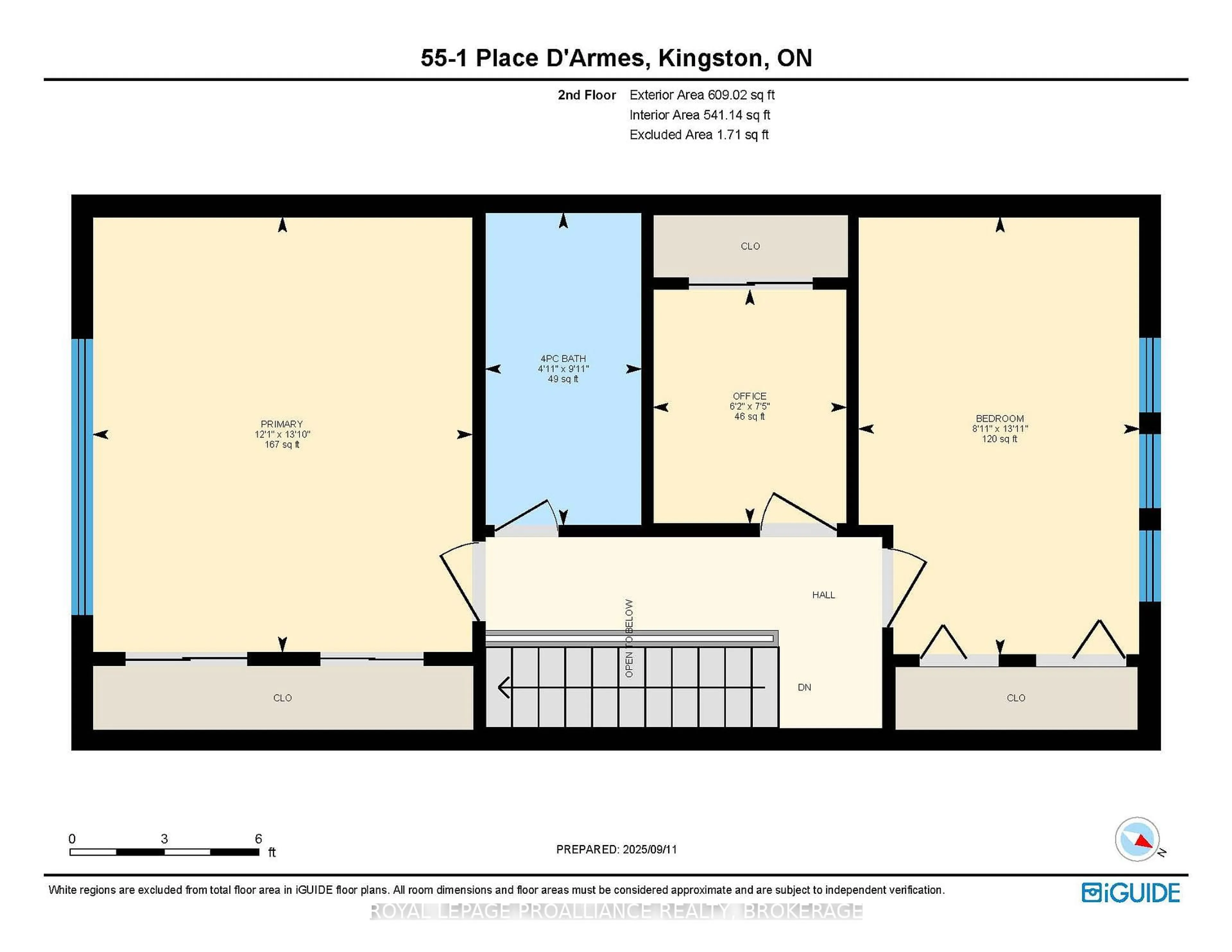 Floor plan for 1 Place D'Armes #55, Kingston Ontario K7K 6S3