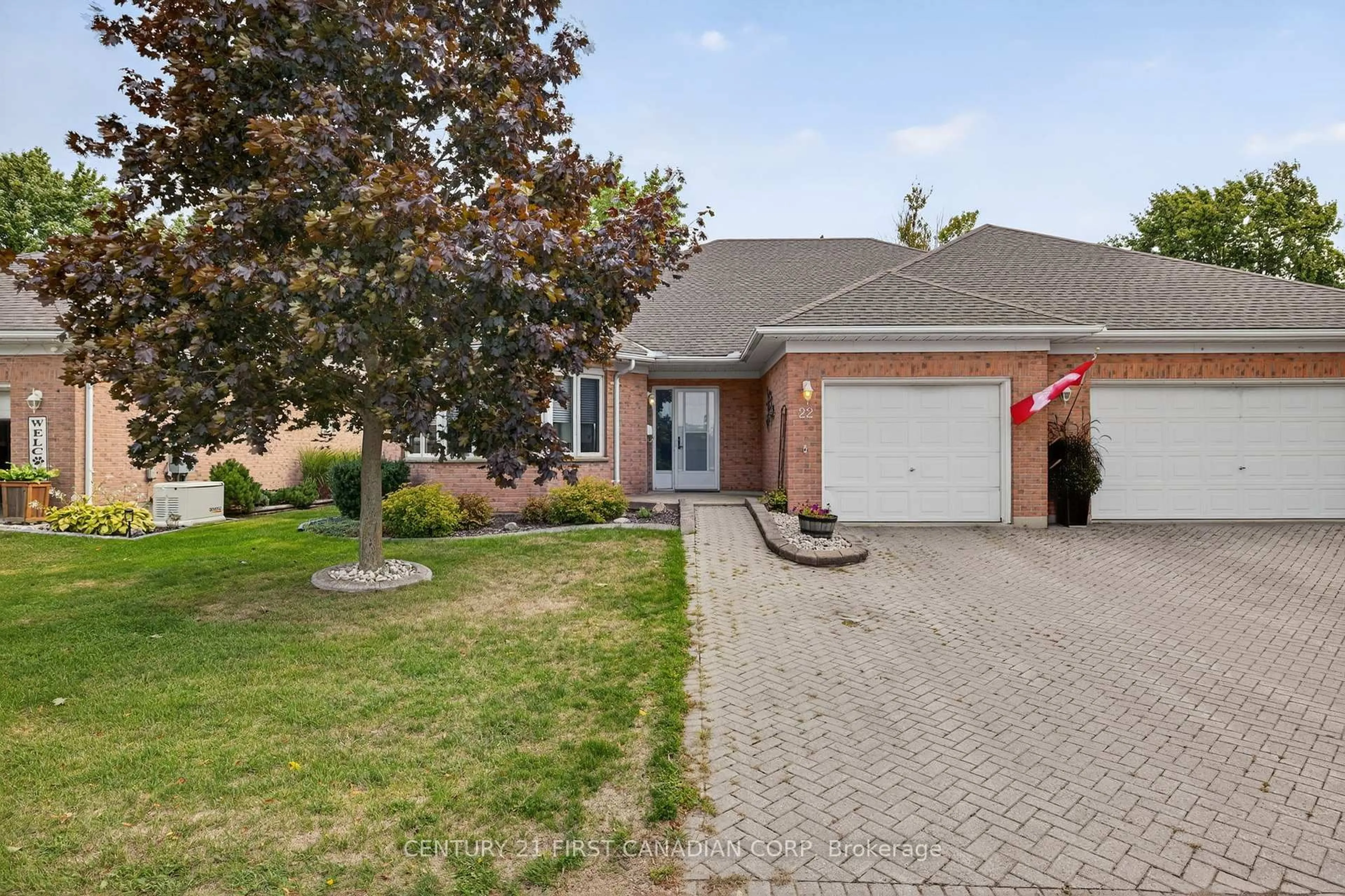 Home with brick exterior material, street for 22 Ilderbrook Circ, Middlesex Centre Ontario N0M 2A0