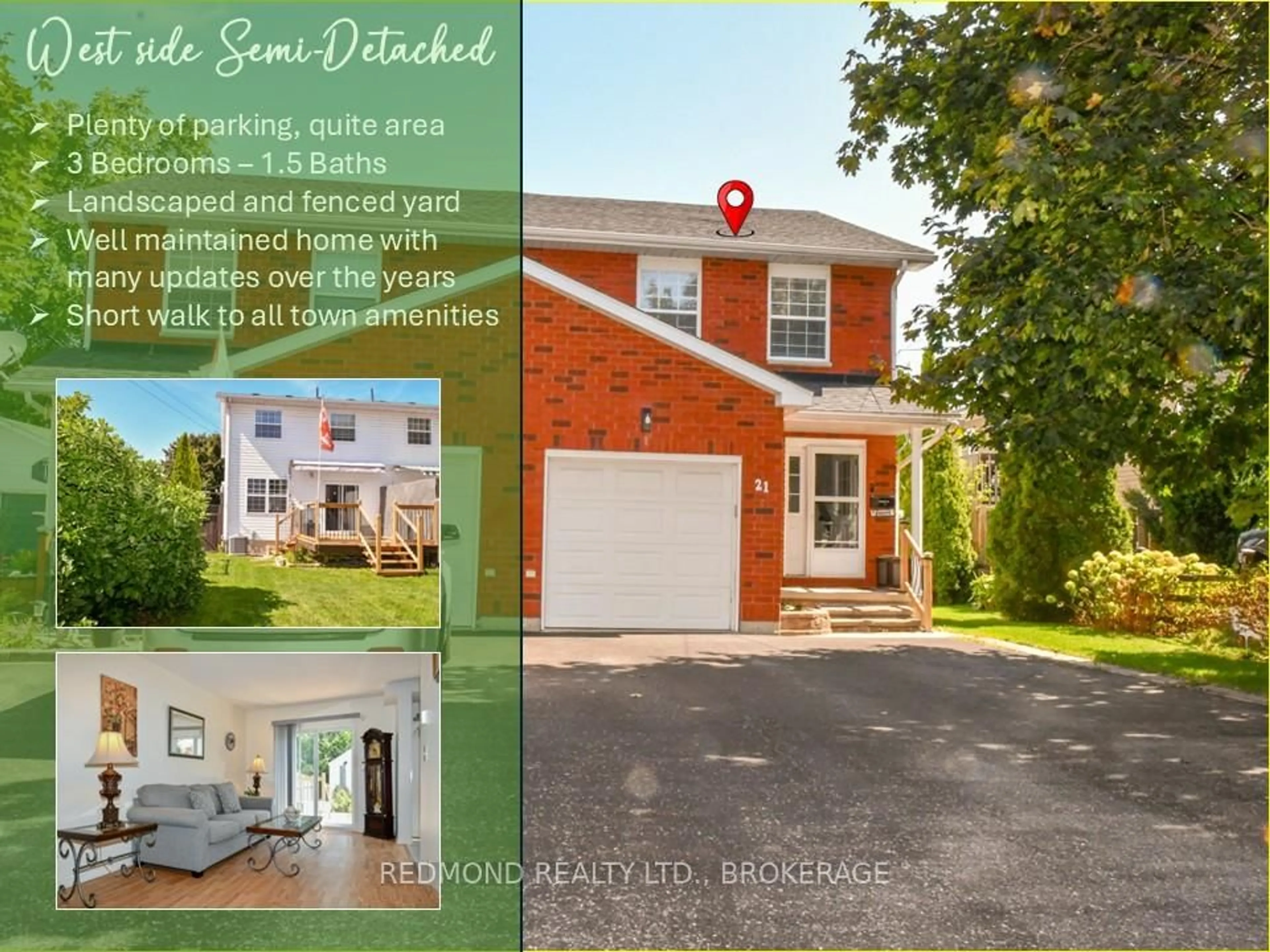 A pic from outside/outdoor area/front of a property/back of a property/a pic from drone, street for 21 Elm St, Gananoque Ontario K7G 2S8