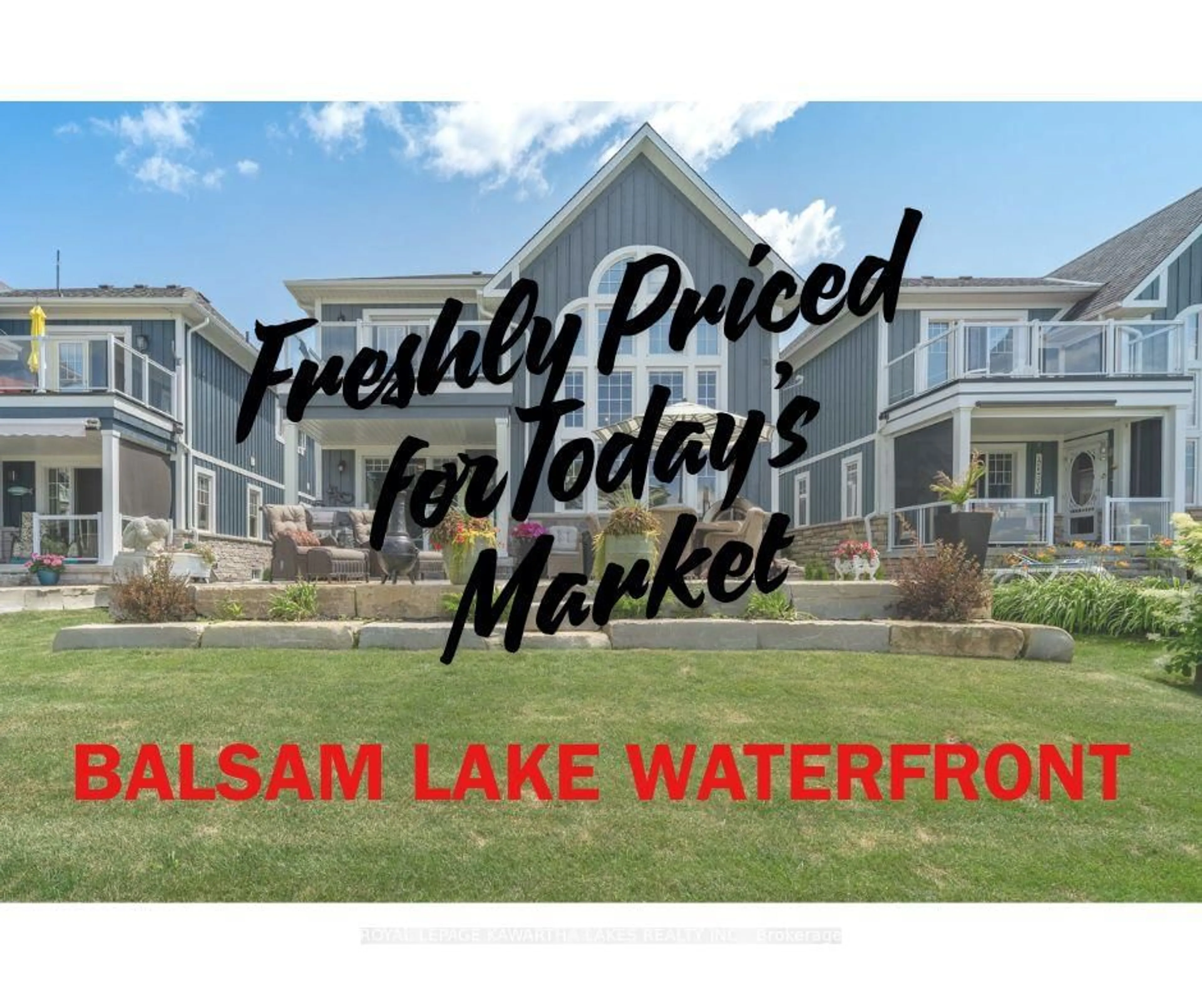 A pic from outside/outdoor area/front of a property/back of a property/a pic from drone, water/lake/river/ocean view for 79 Rosedale Trail, Kawartha Lakes Ontario K0M 1N0