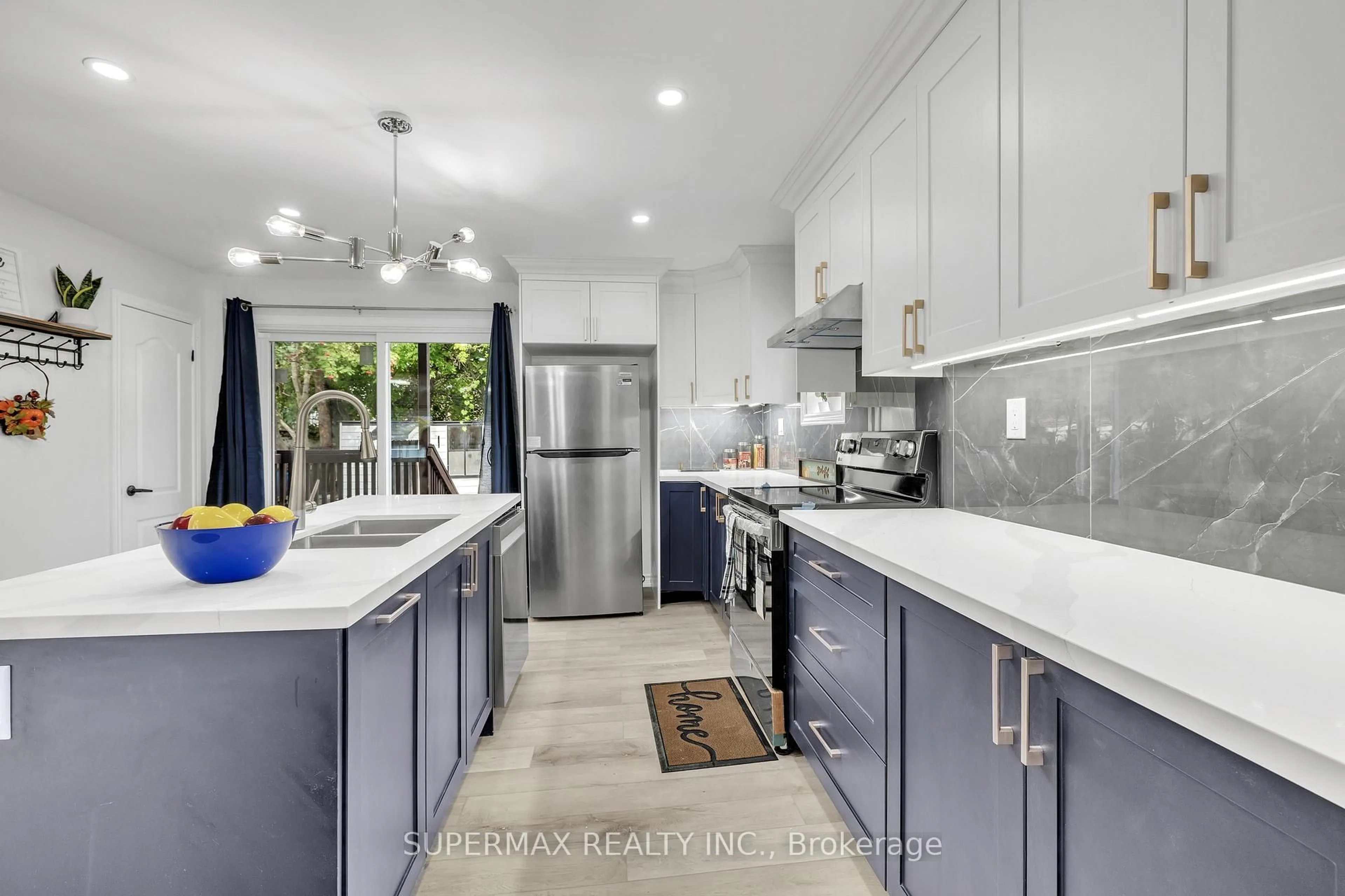Open concept kitchen, ceramic/tile floor for 156 Brisbin St, London East Ontario N5Z 2M1