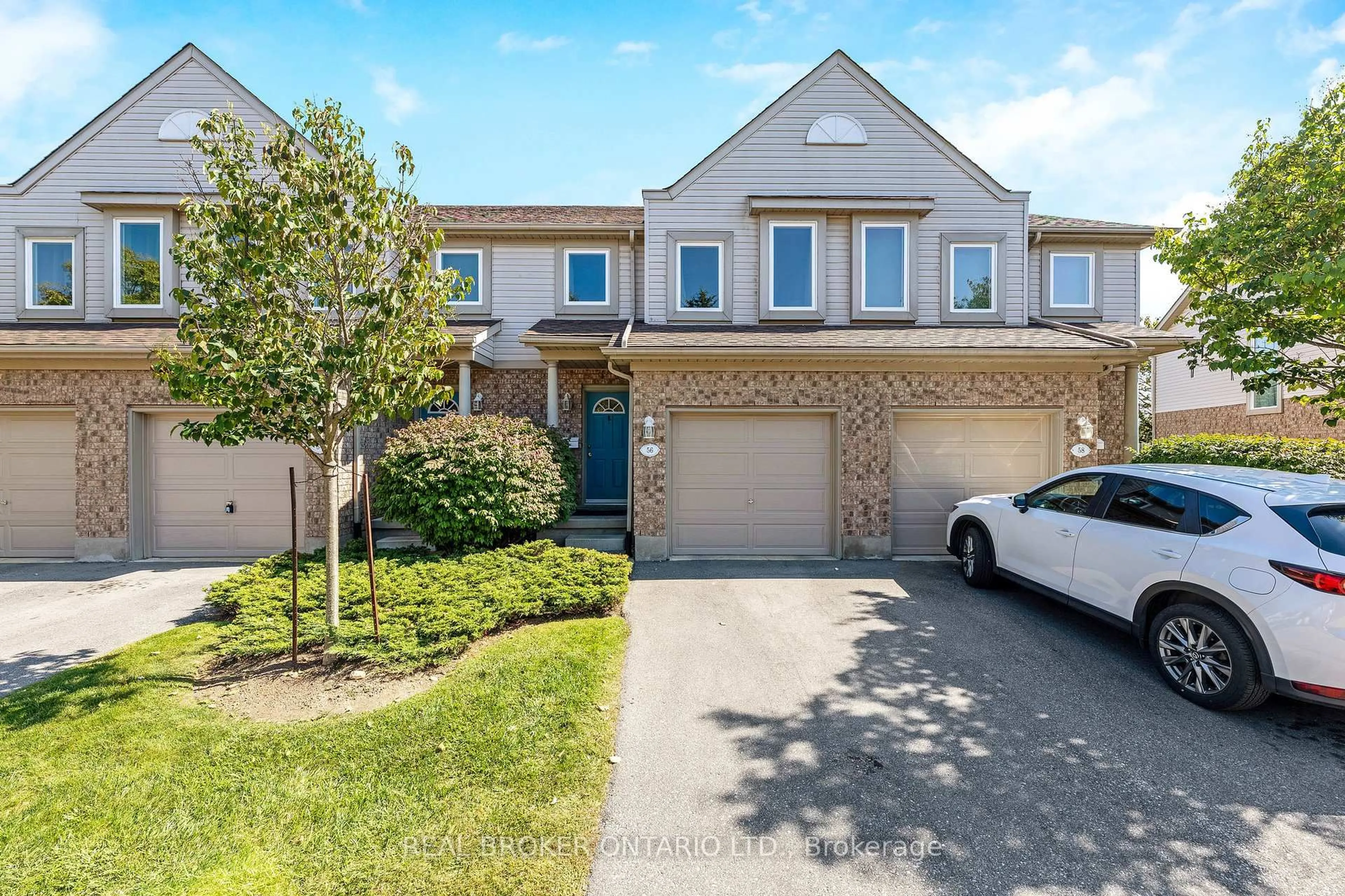 A pic from outside/outdoor area/front of a property/back of a property/a pic from drone, street for 56 Roehampton Cres, Guelph Ontario N1L 1M8