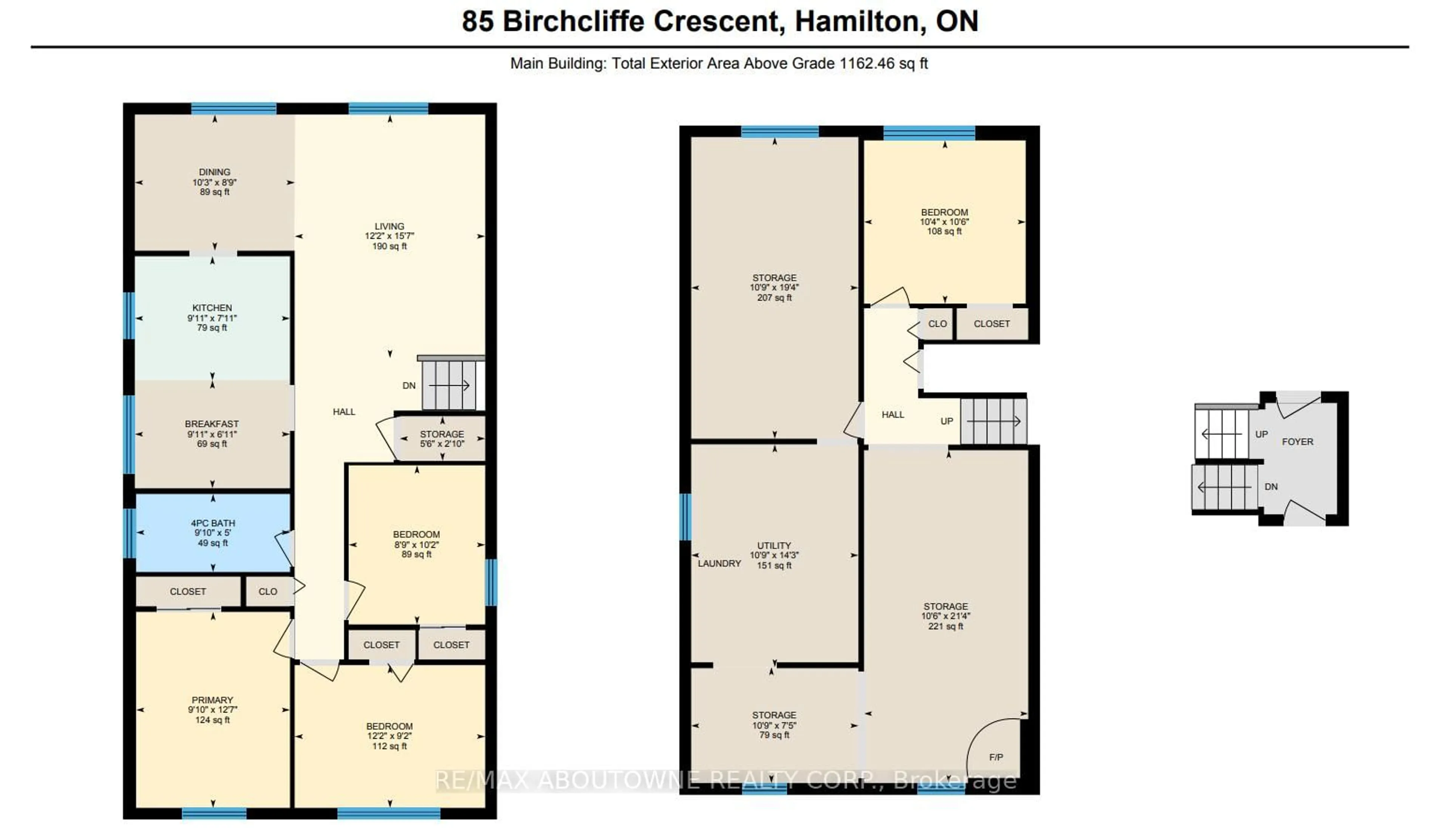 Floor plan for 85 Birchcliffe Cres, Hamilton Ontario L8T 4K6