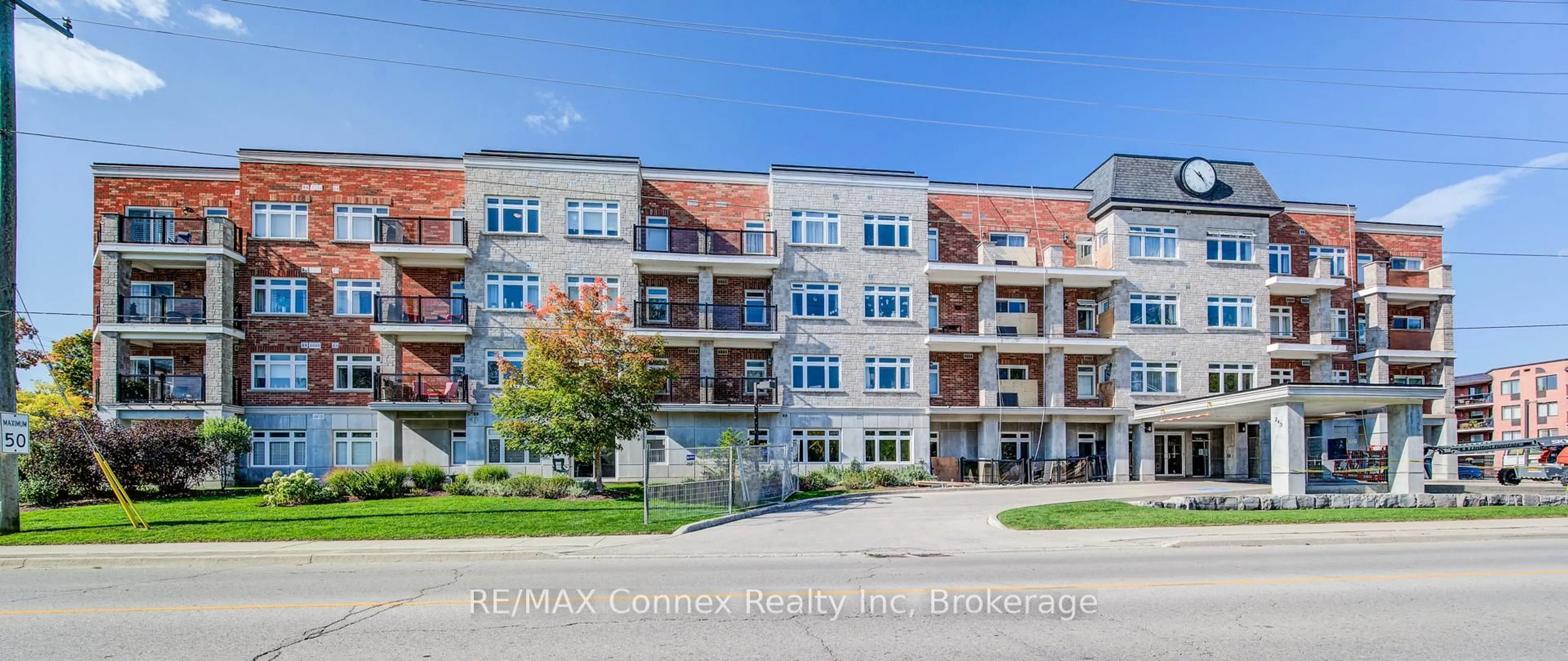 A pic from outside/outdoor area/front of a property/back of a property/a pic from drone, unknown for 245 Scotland St #214, Centre Wellington Ontario N1M 0B5