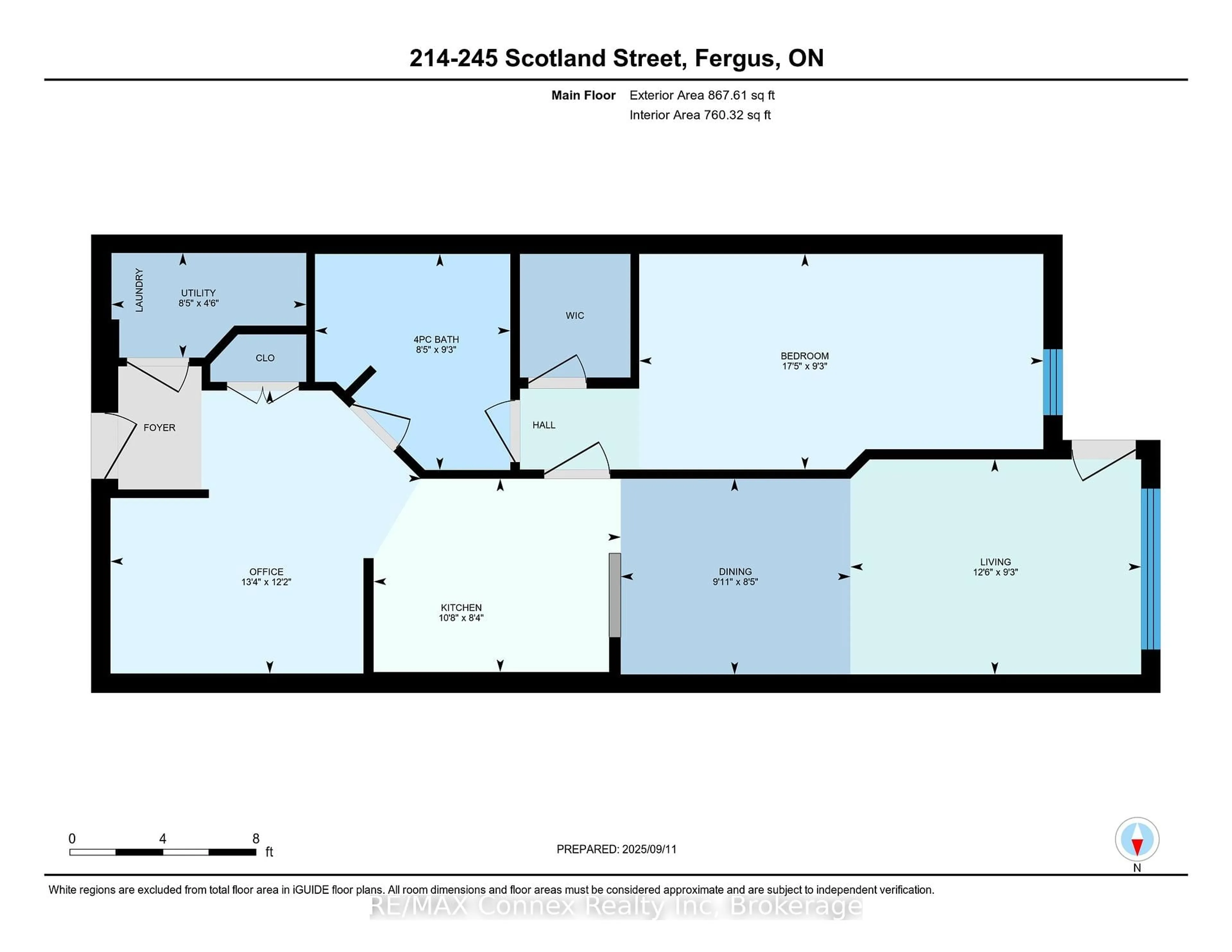 Floor plan for 245 Scotland St #214, Centre Wellington Ontario N1M 0B5