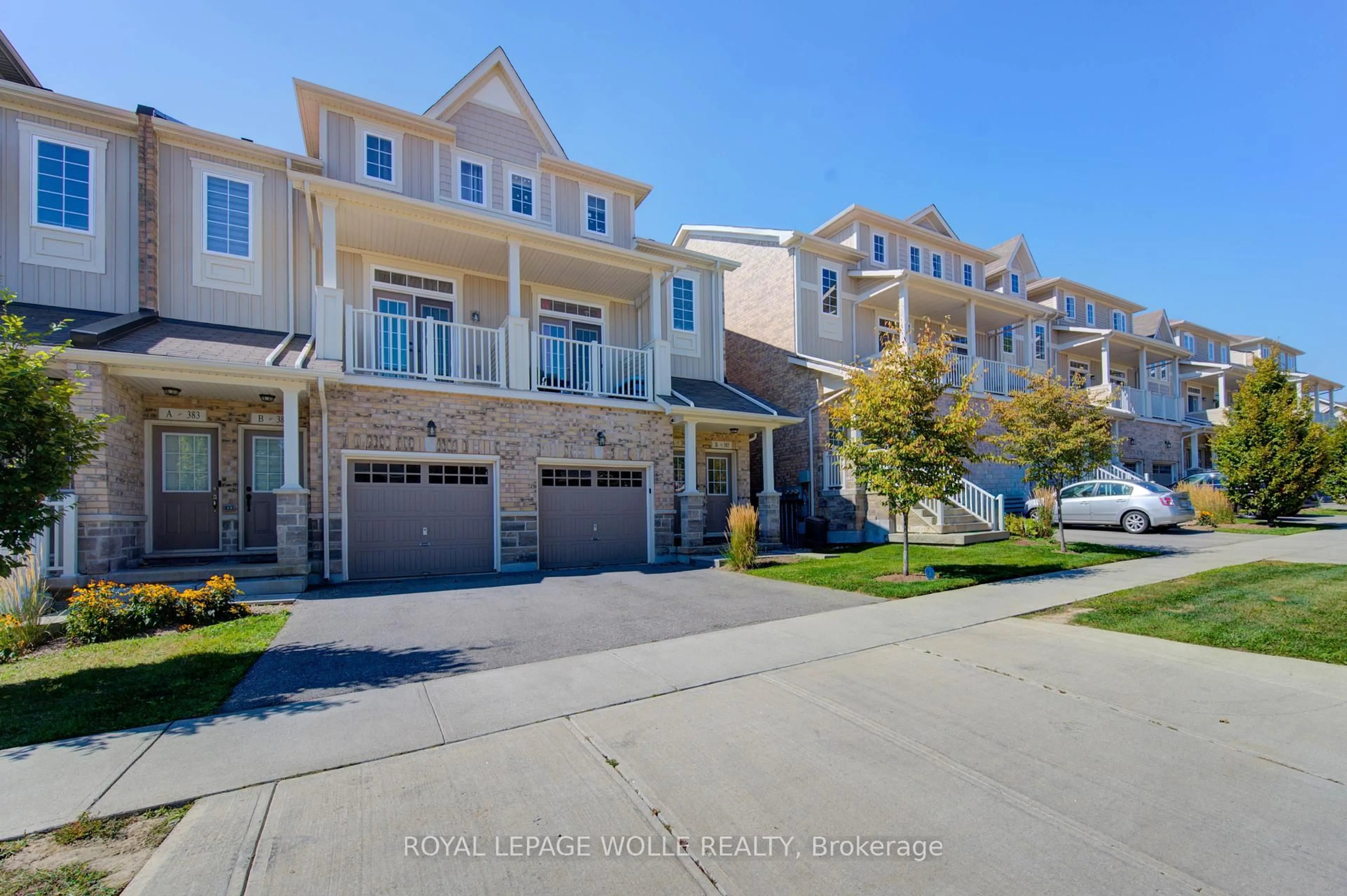 A pic from outside/outdoor area/front of a property/back of a property/a pic from drone, street for 385 Westwood Dr #B, Kitchener Ontario N2M 0B5