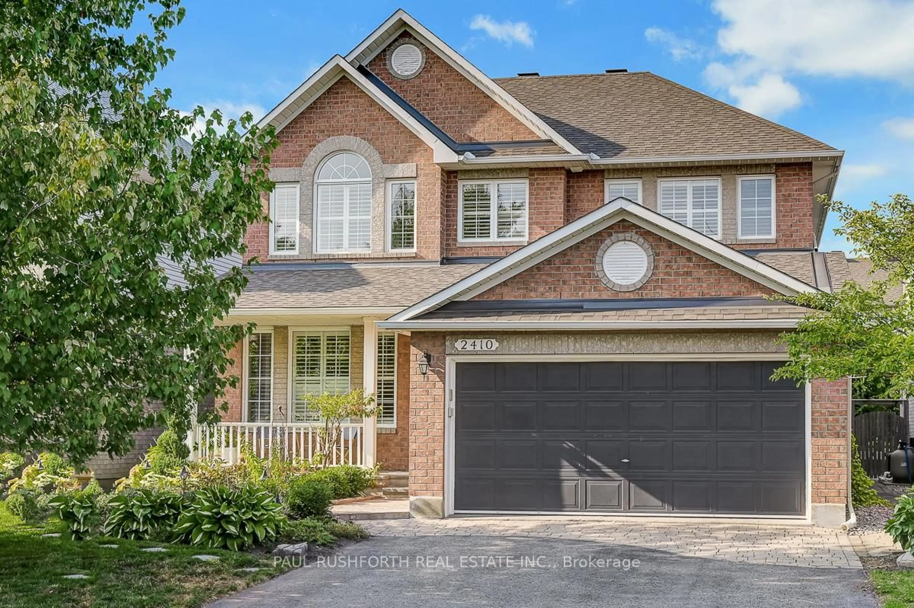 Home with brick exterior material, street for 2410 Des Pruches Ave, Orleans Ontario K1W 1K7