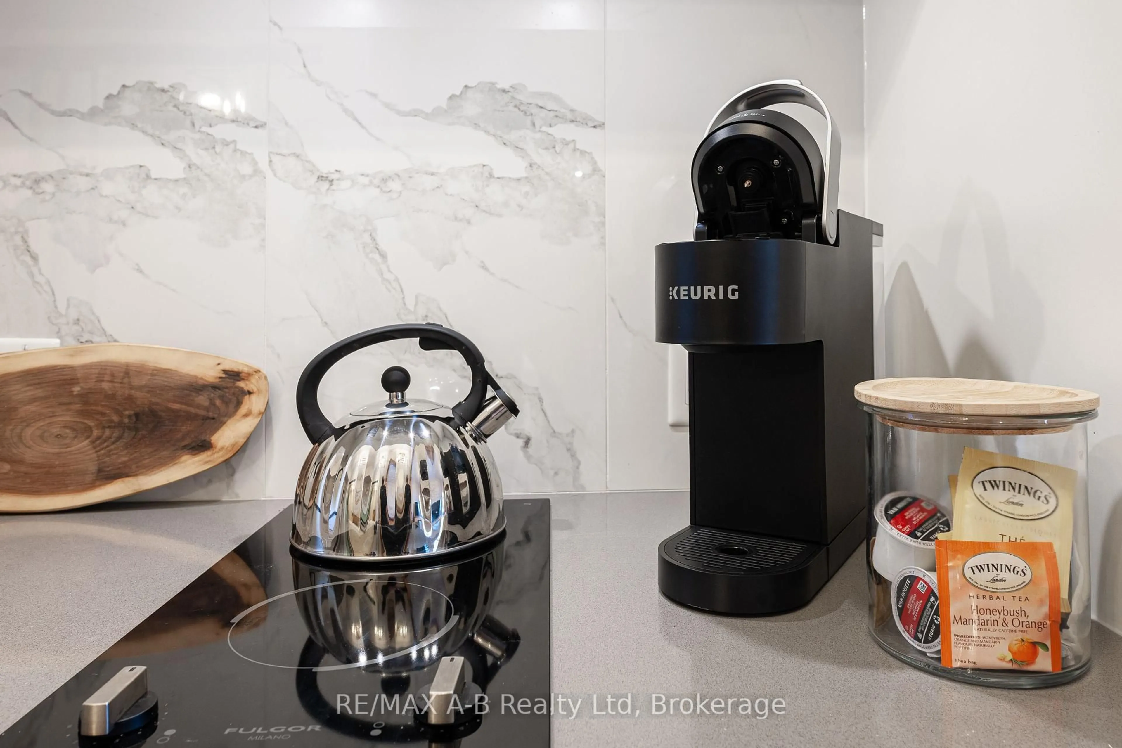 Contemporary kitchen, ceramic/tile floor for 245 Downie St #311, Stratford Ontario N5A 1X2