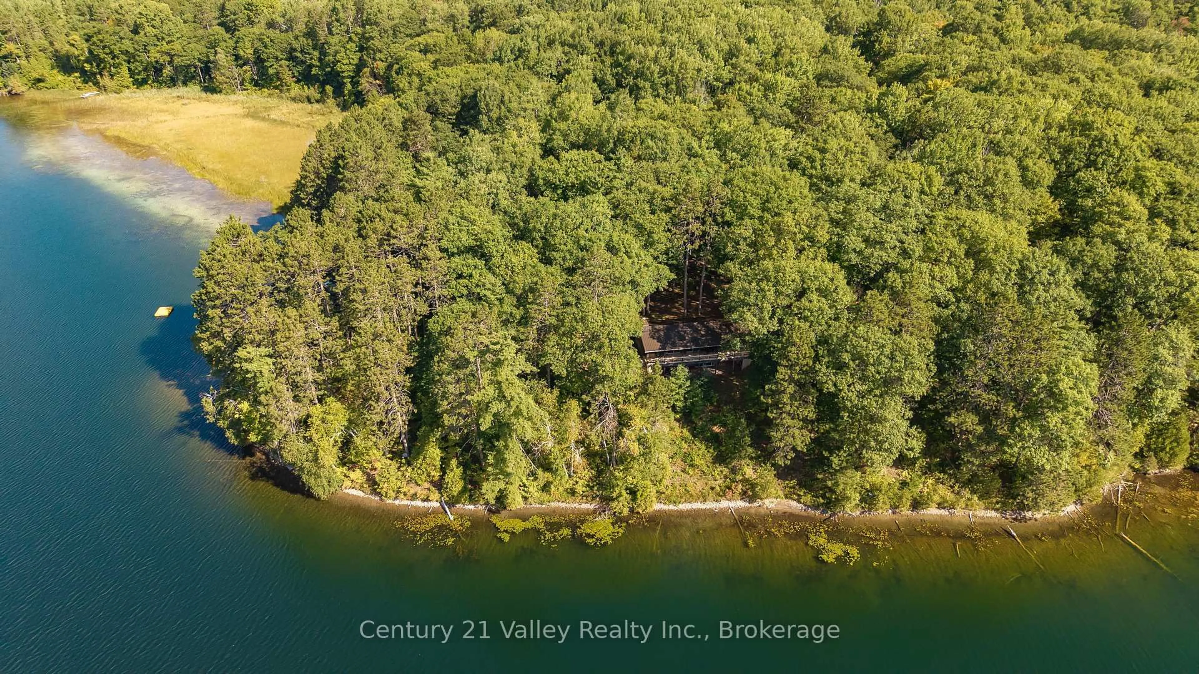 A pic from outside/outdoor area/front of a property/back of a property/a pic from drone, water/lake/river/ocean view for 128 McDowell Lane, Haley Station Ontario K0J 1Y0