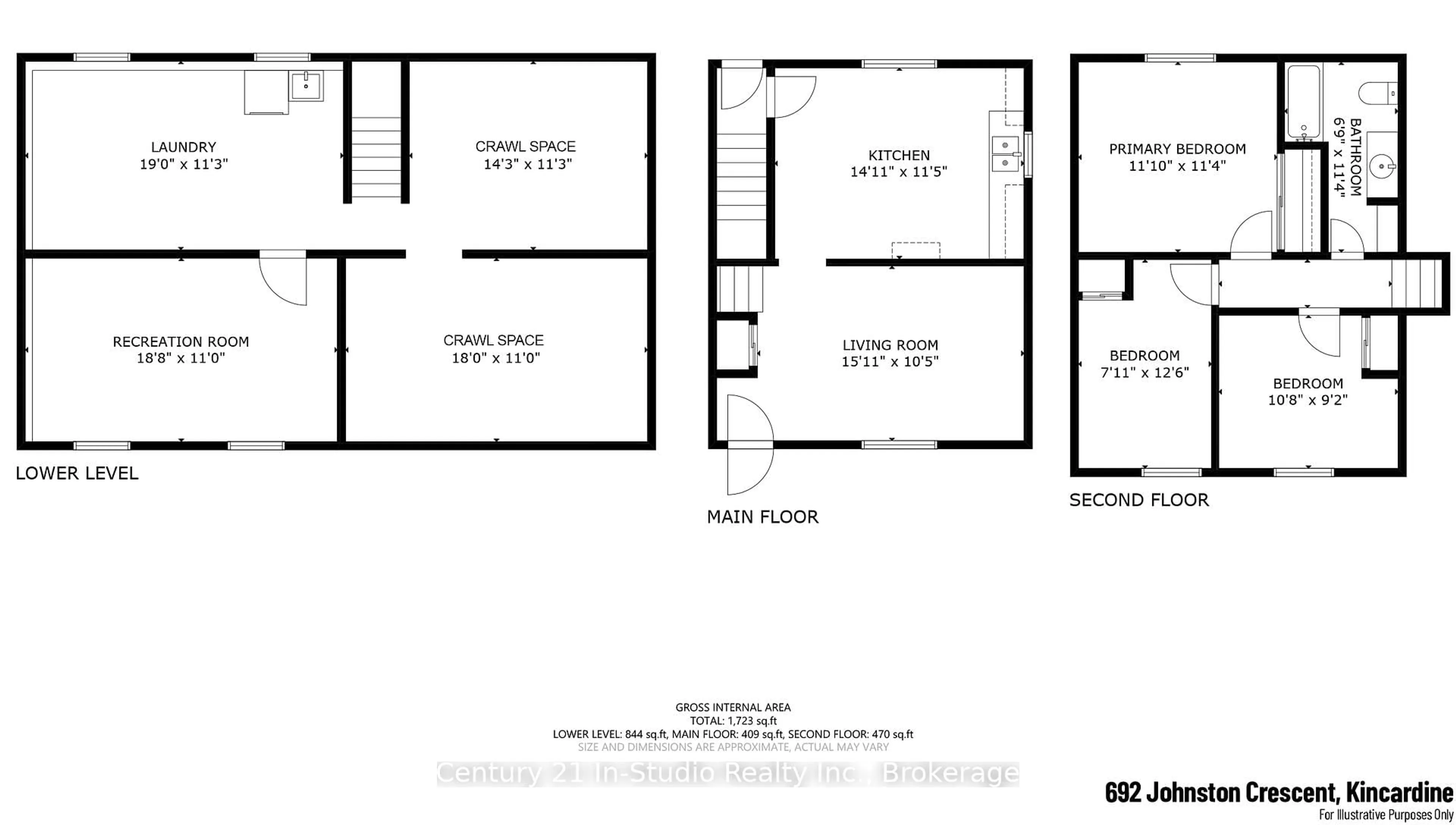 Floor plan for 692 Johnston Cres, Kincardine Ontario N2Z 1S4