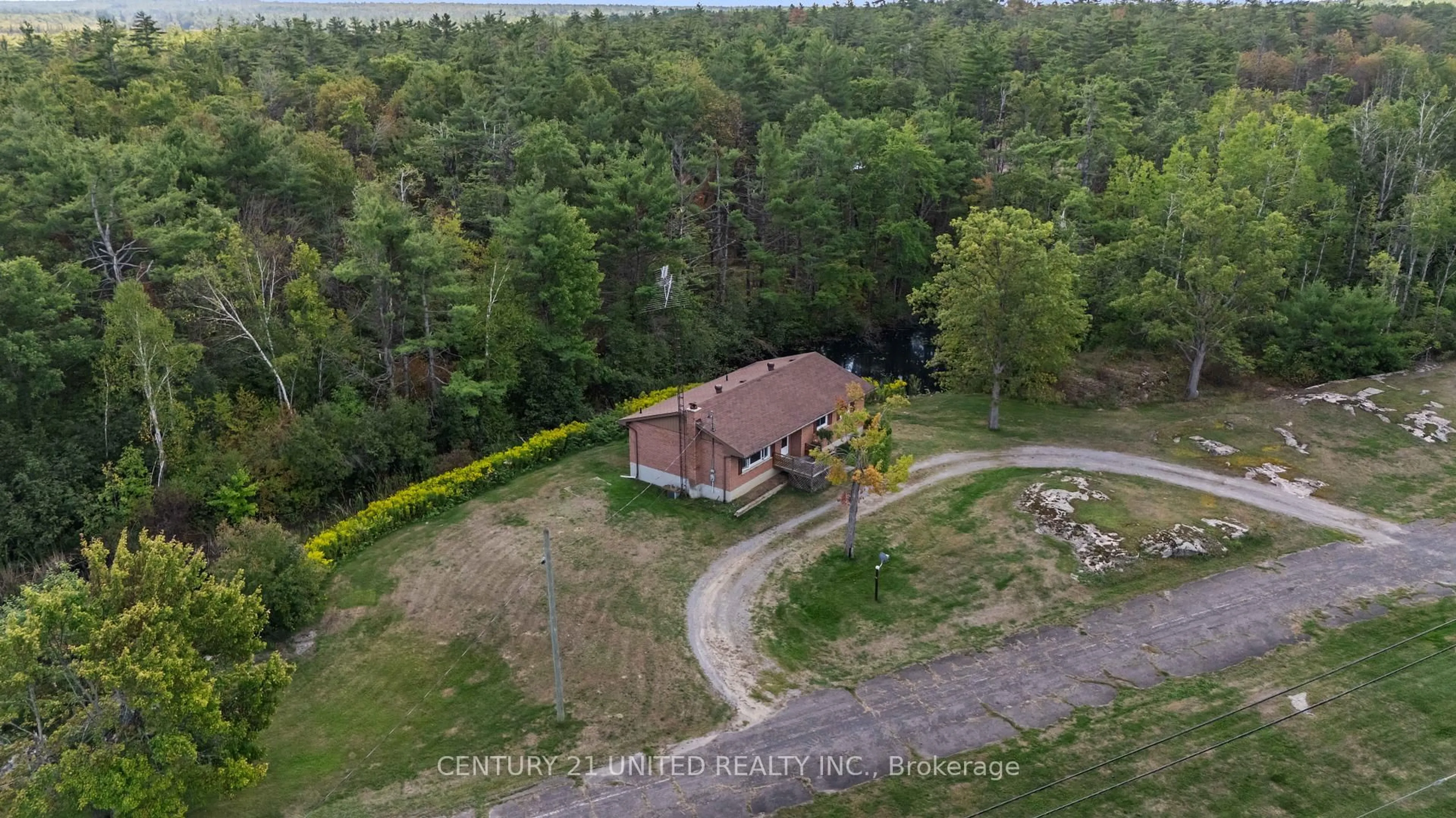 A pic from outside/outdoor area/front of a property/back of a property/a pic from drone, unknown for 2733 County Road 36, Trent Lakes Ontario K0L 1J0