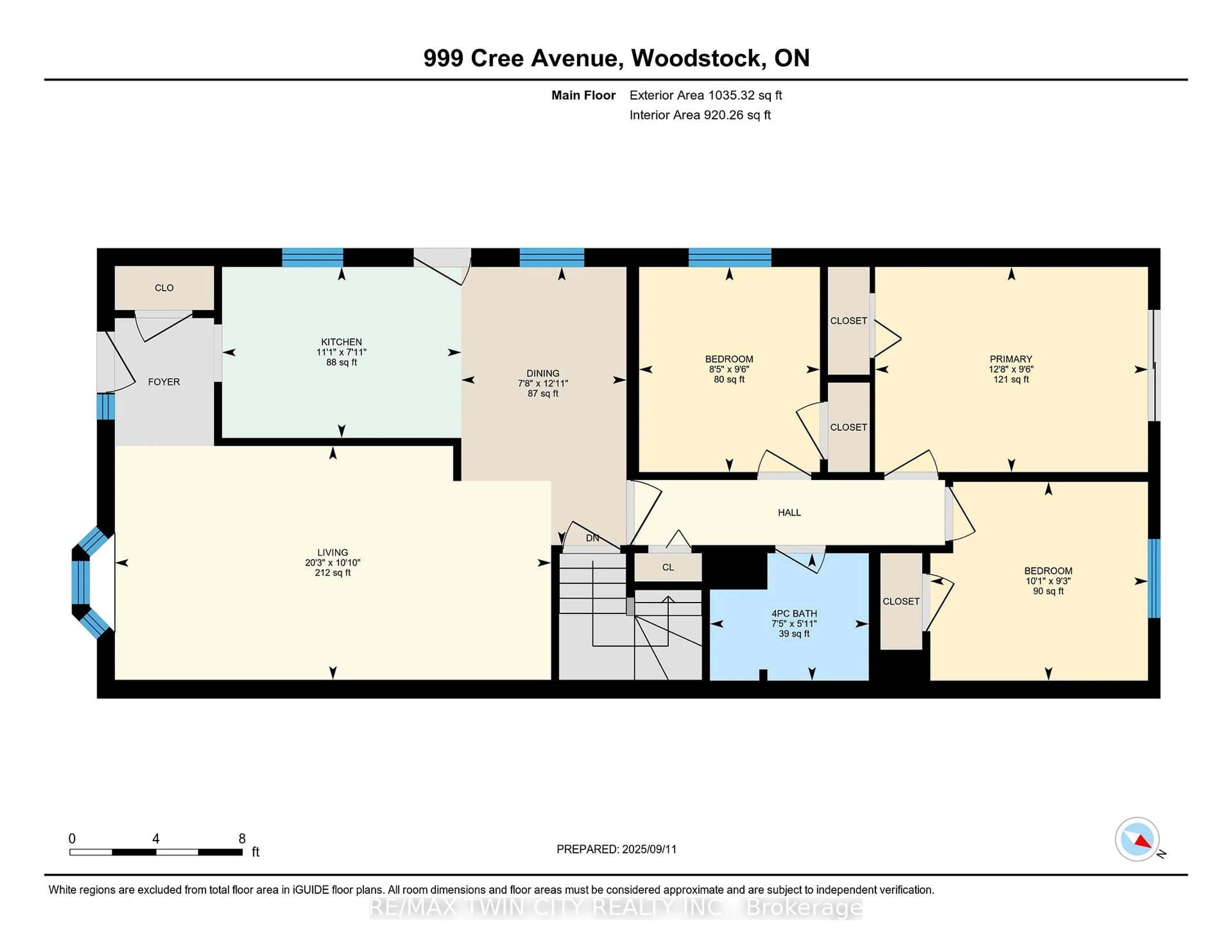 Floor plan for 999 Cree Ave, Woodstock Ontario N4T 1E7