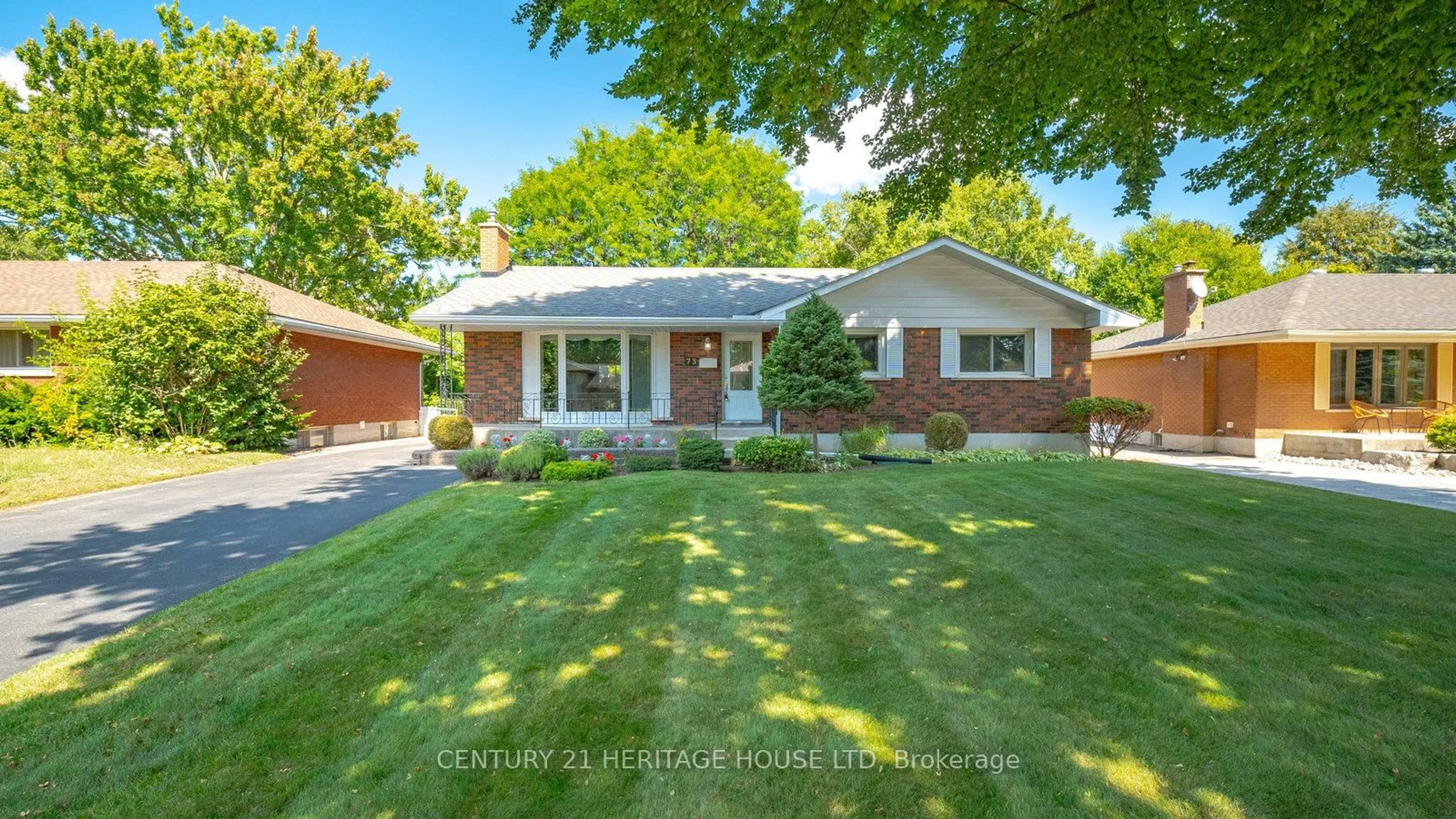Home with brick exterior material, street for 73 Pusey Blvd, Brantford Ontario N3R 2S4