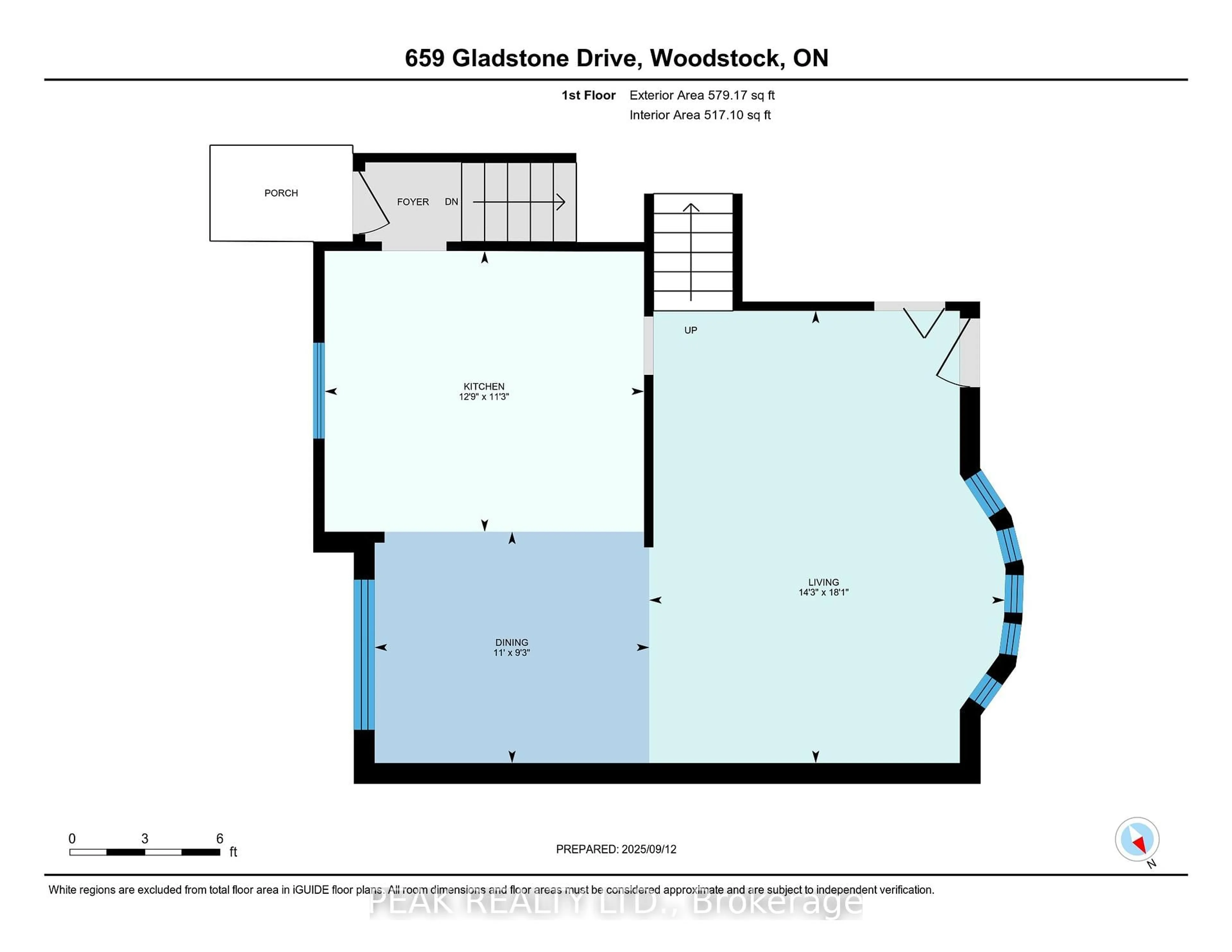 Floor plan for 659 Gladstone Dr, Woodstock Ontario N4S 5S7