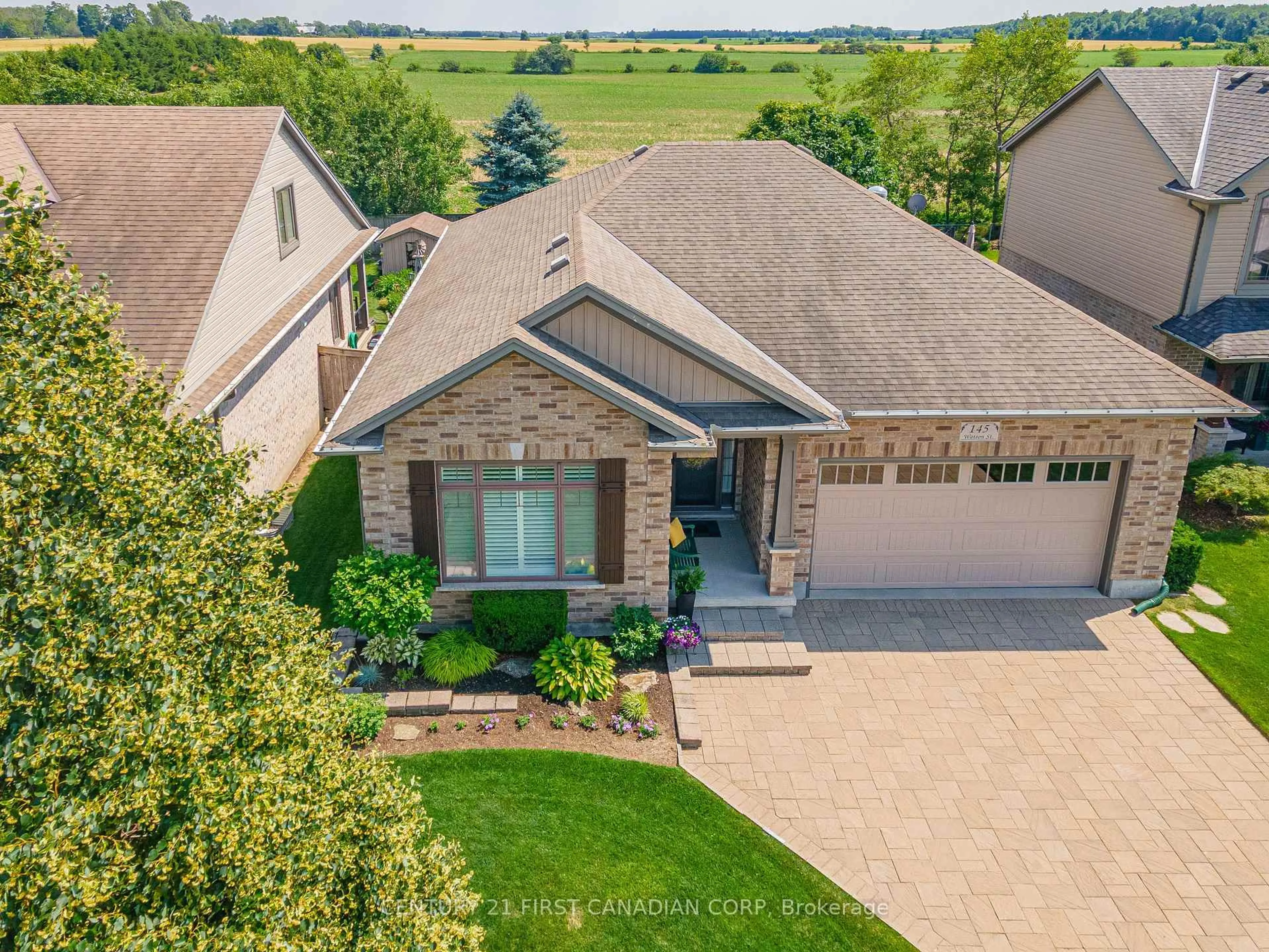 A pic from outside/outdoor area/front of a property/back of a property/a pic from drone, street for 145 Watson St, Lucan Biddulph Ontario N0M 2A0
