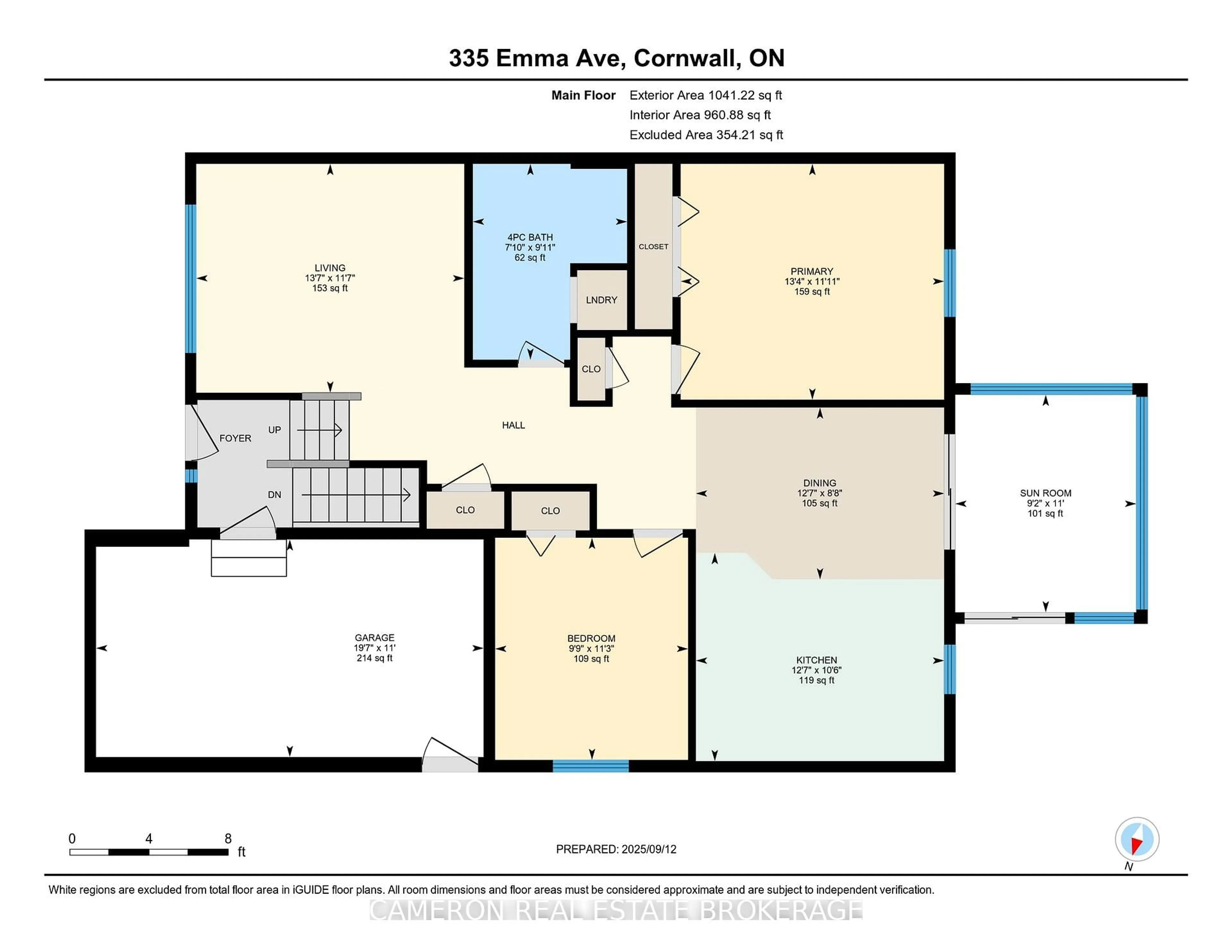 Floor plan for 335 Emma Ave, Cornwall Ontario K6J 0A2