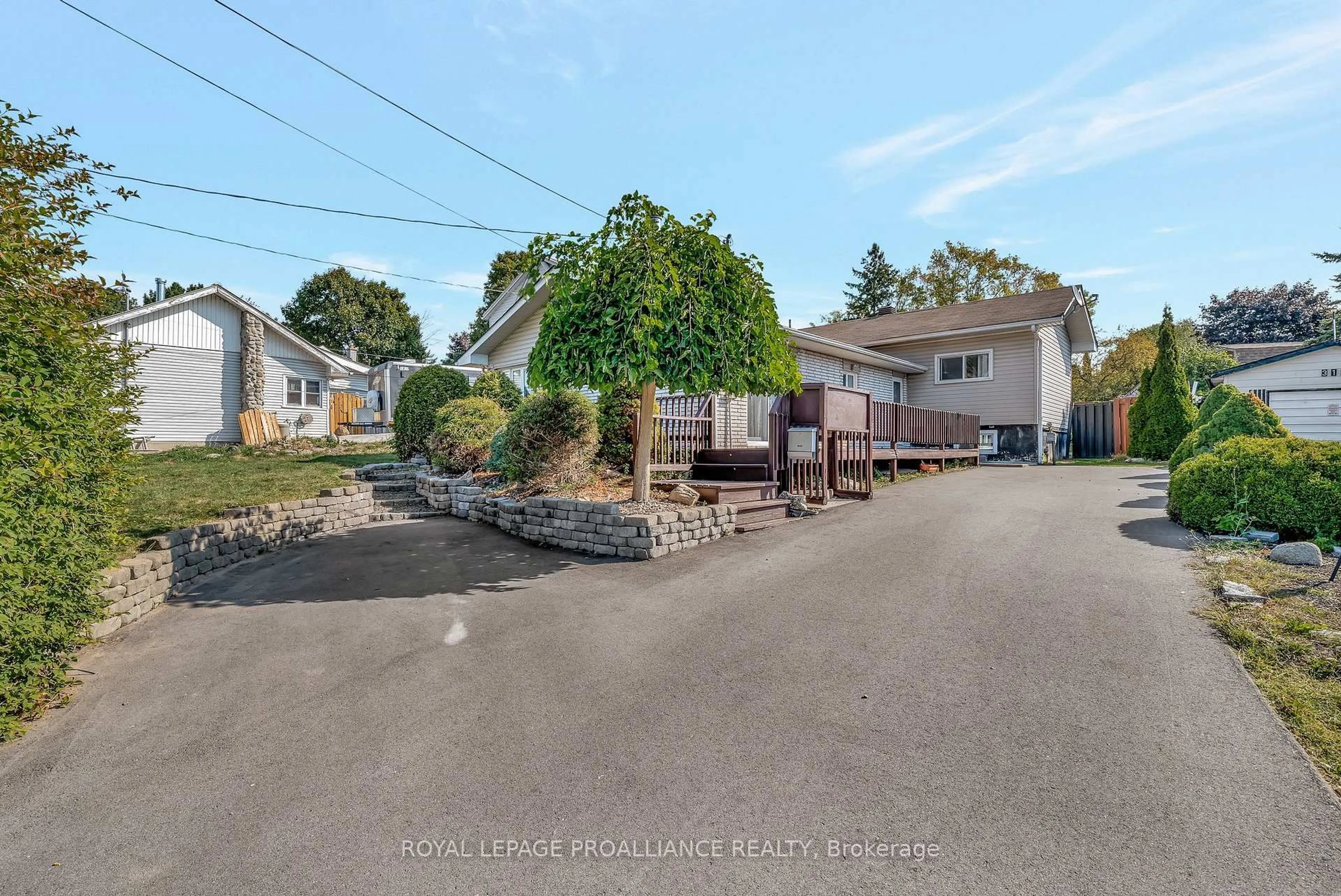 A pic from outside/outdoor area/front of a property/back of a property/a pic from drone, street for 317 Sidney St, Quinte West Ontario K8V 2V1