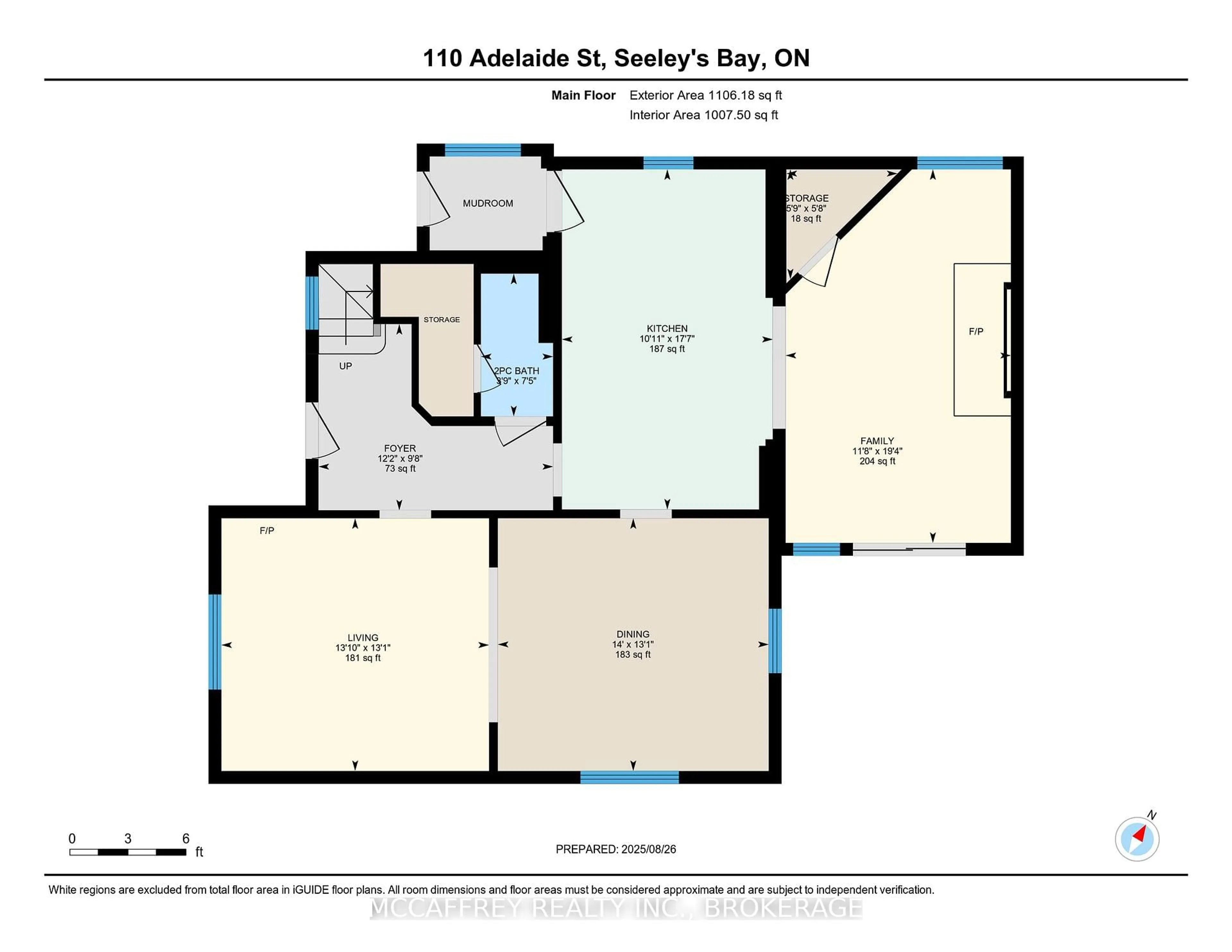 Floor plan for 110 Adelaide St, Front of Leeds & Seeleys Bay Ontario K0H 2N0